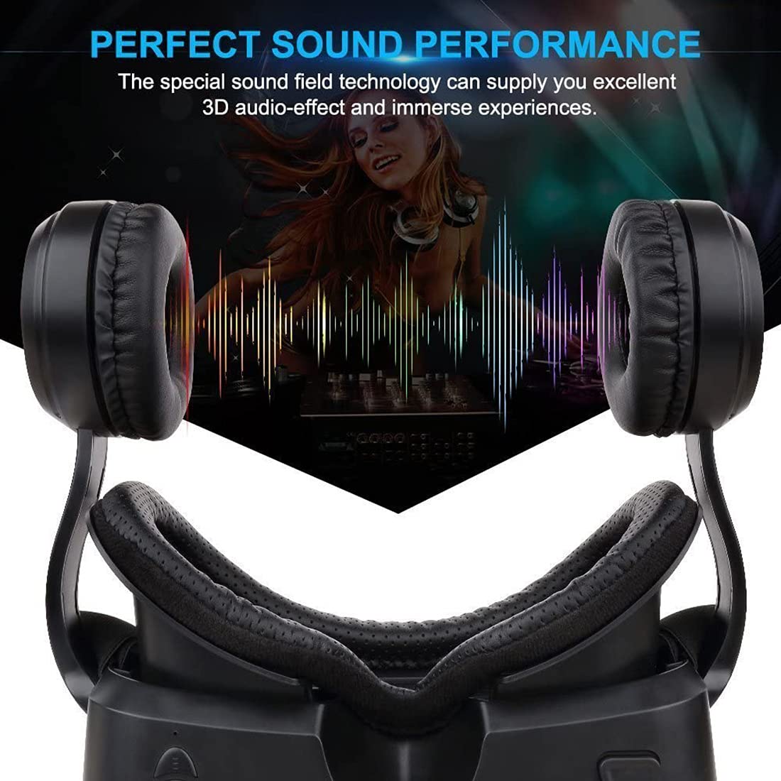 Virtual Reality VR Glasses for Gaming Console & Mobile - 3D Movie Headset with Remote Control - Perfect for Immersive Gaming, Movies & Virtual Experiences
