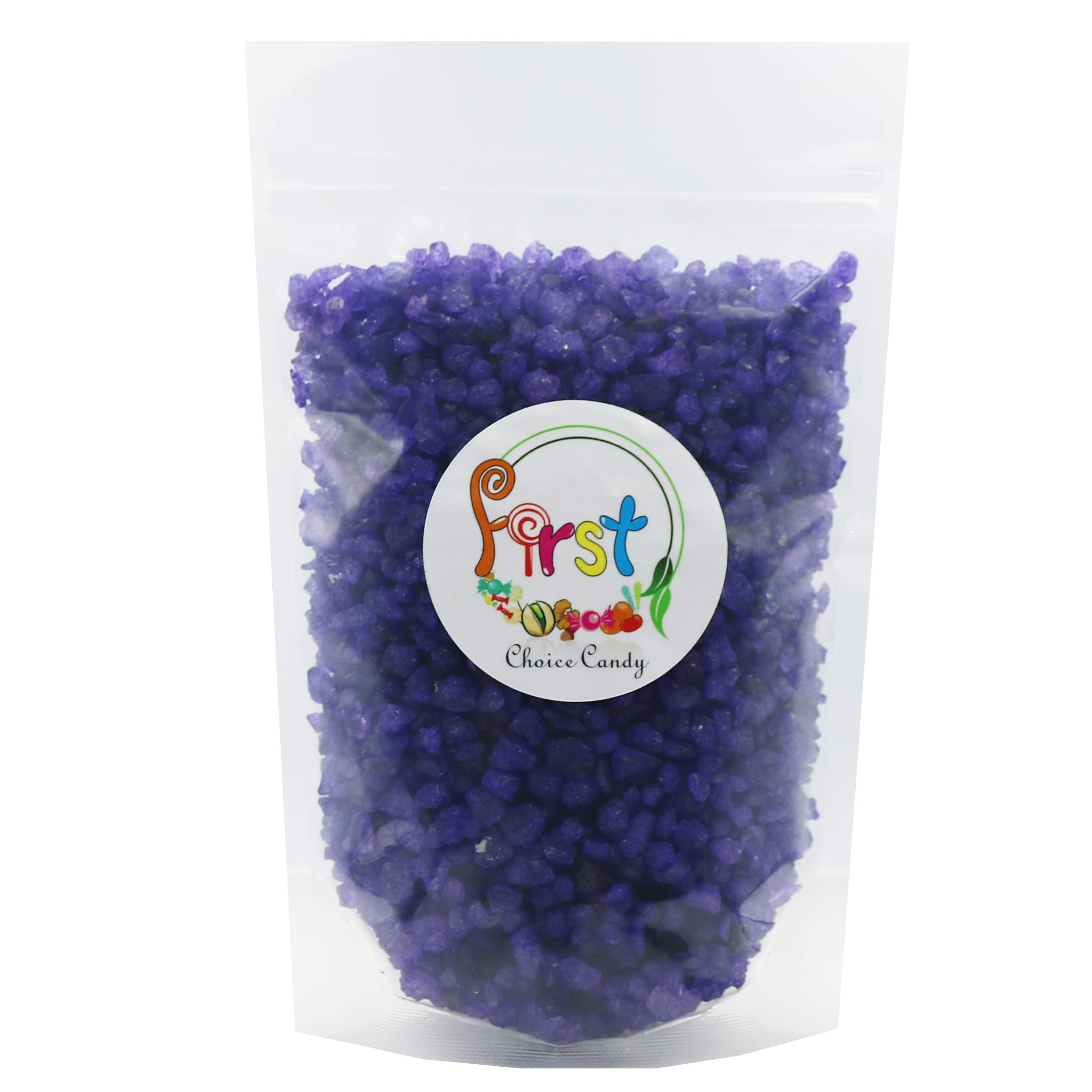 Purple Grape Rock Candy Crystals 2lb Bulk - Perfect for Baking & Party Decor