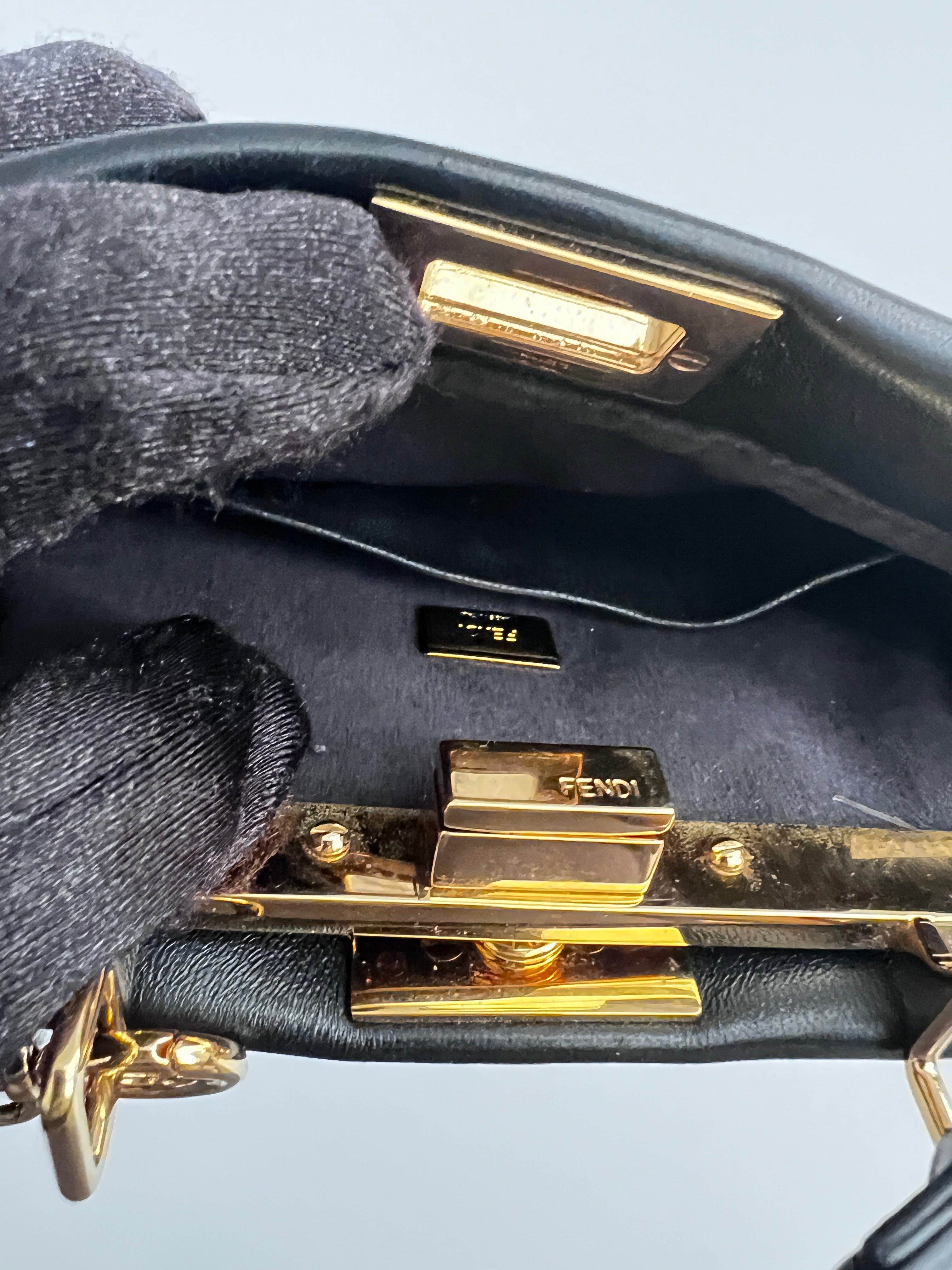 Fendi Multicolor Beaded Mini Peekaboo Handbag - Luxury Designer Crossbody Bag for Women, Perfect for Parties, Dates & Special Occasions