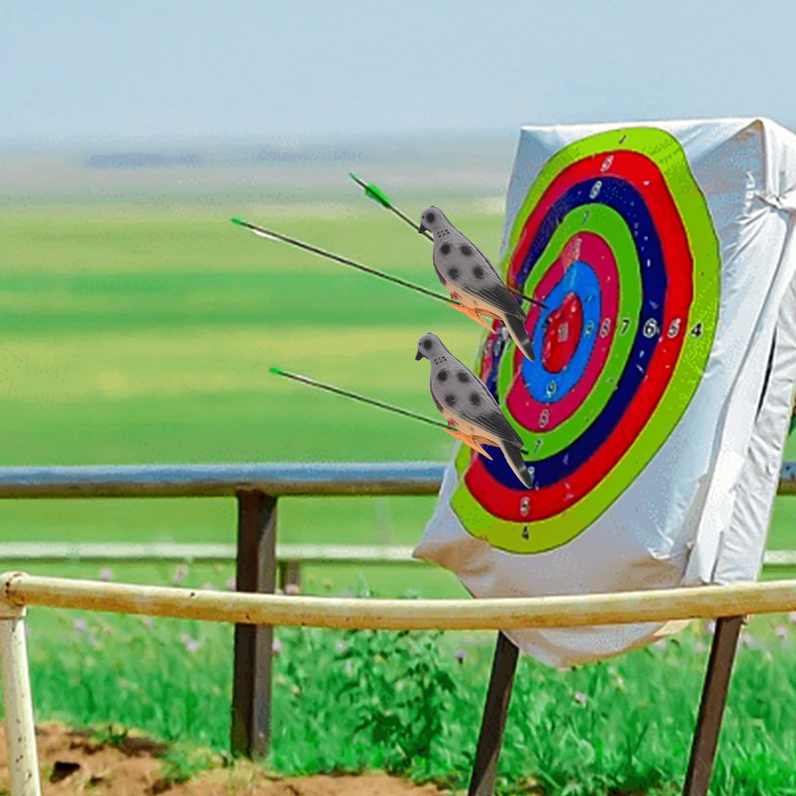 BESPORTBLE Foam Pigeon Target - Realistic Fake Dove Training Decoy for Shooting Practice | Durable & Lightweight Artificial Bird Target for Hunting, Archery, and Outdoor Sports