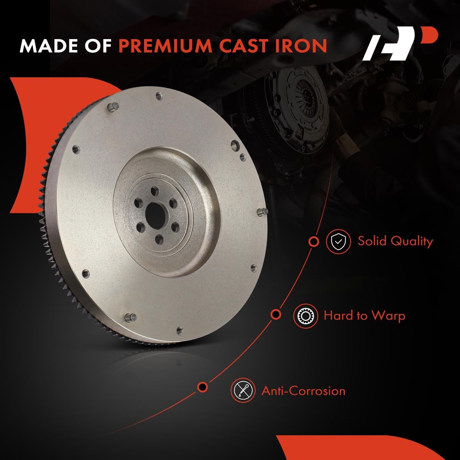 Premium Clutch Flywheel for Chevrolet Tracker 1998-2000, Geo Tracker 1989-1997, Pontiac Sunrunner 1994-1996 & Suzuki Sidekick 1989-1998 | Fits Vitara, X90 Models with 1.6L & 2.0L Engines | Manual Transmission Replacement Part | Perfect for Off-Roading & Daily Driving