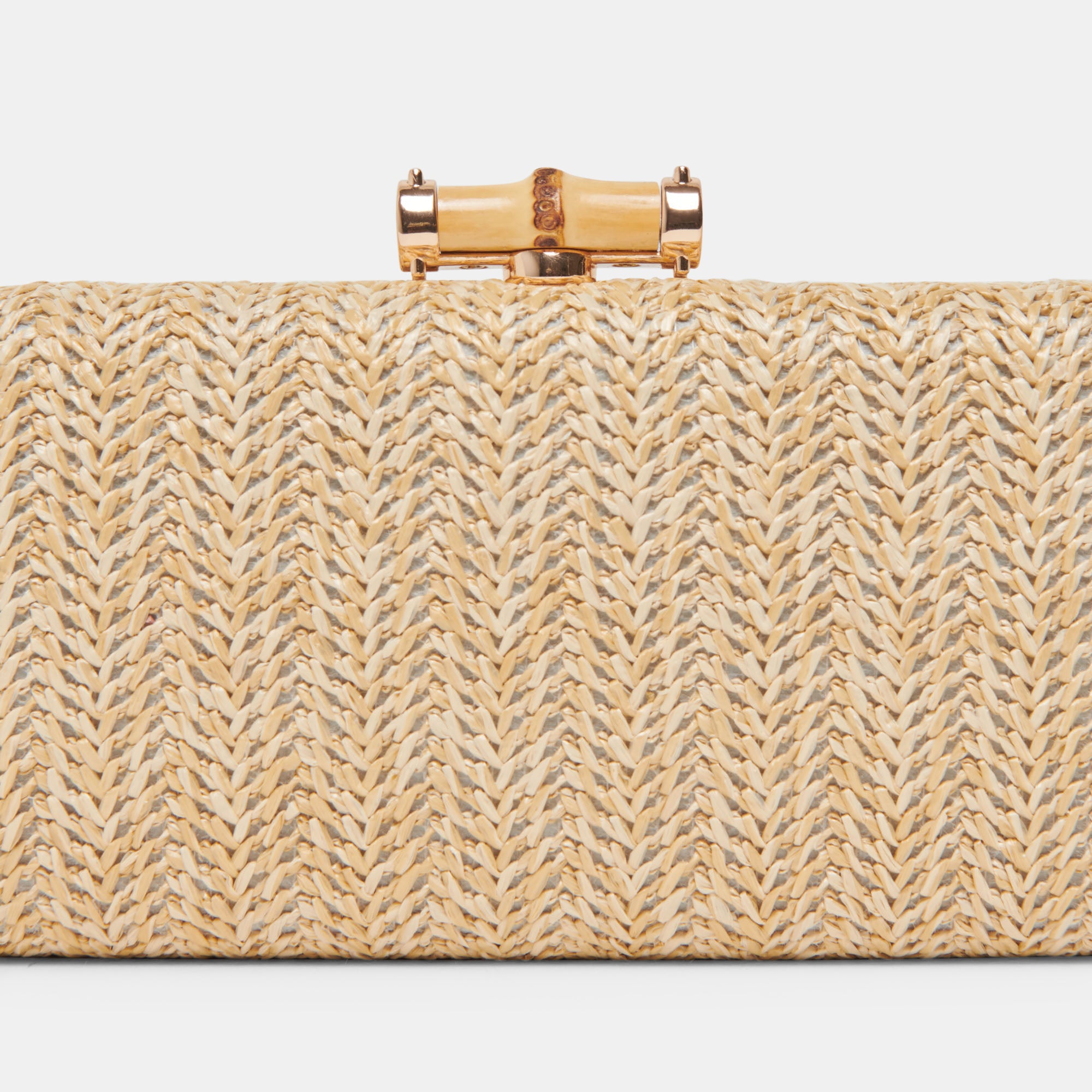 SOLACE CLUTCH NATURAL RAFFIA Handbag - Women's Woven Straw Purse for Summer Beach, Vacation & Outdoor Events - Fashionable Boho Shoulder Bag