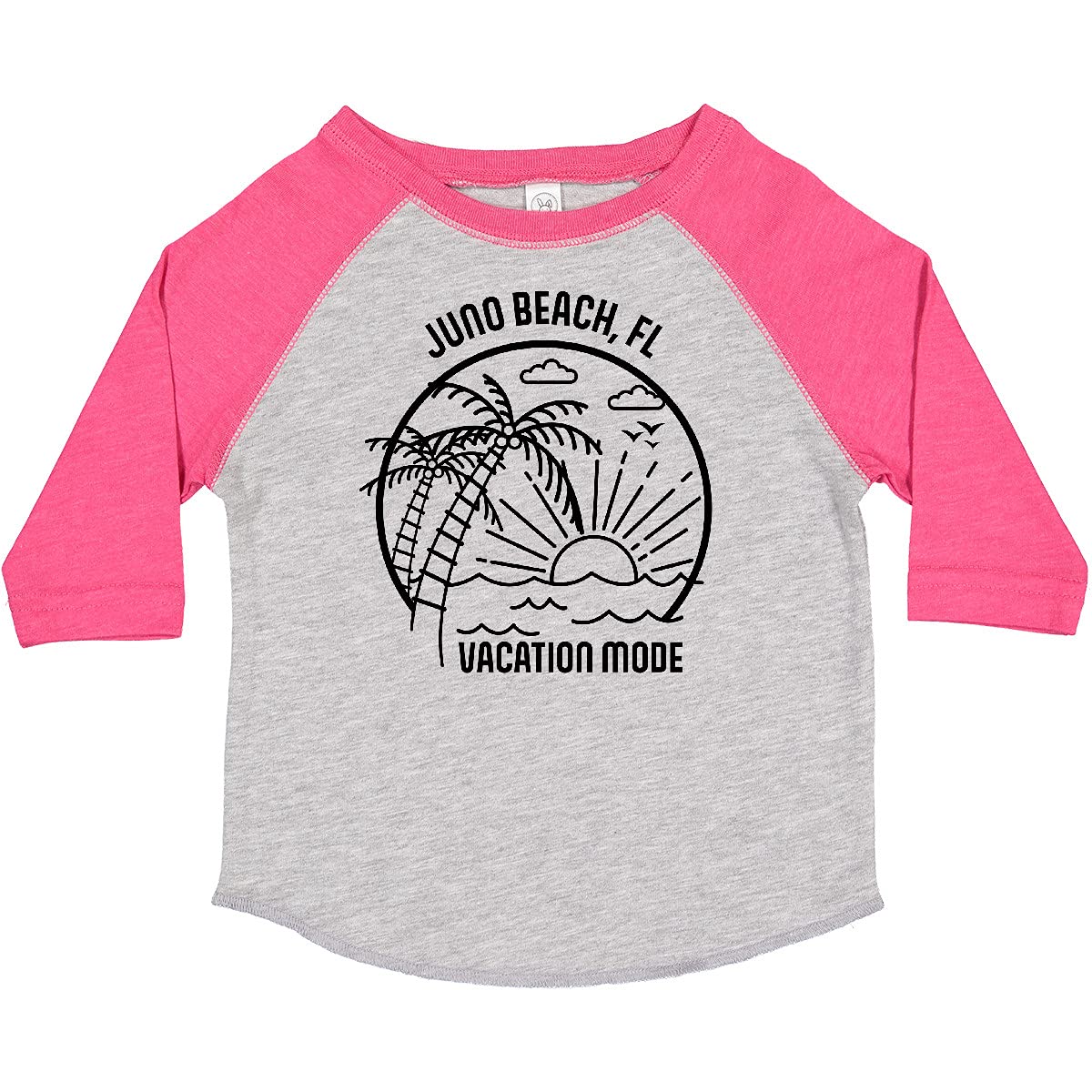 Inktastic Summer Vacation Mode Juno Beach Florida Toddler T-Shirt - Cute Graphic Tee for Boys & Girls - Perfect for Beach Trips, Family Vacations & Casual Outings