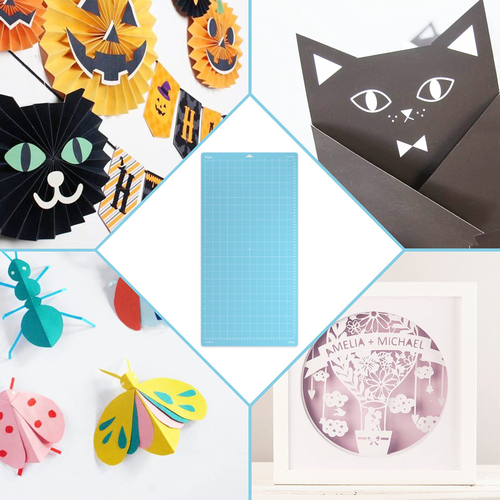 Premium LightGrip Cutting Mat 12x24 Inch (3 Pack) - Compatible with Cricut Maker 3, Maker, Explore 3, Air 2, Air & One - Perfect for DIY Crafts, Scrapbooking, Vinyl Cutting & Paper Projects