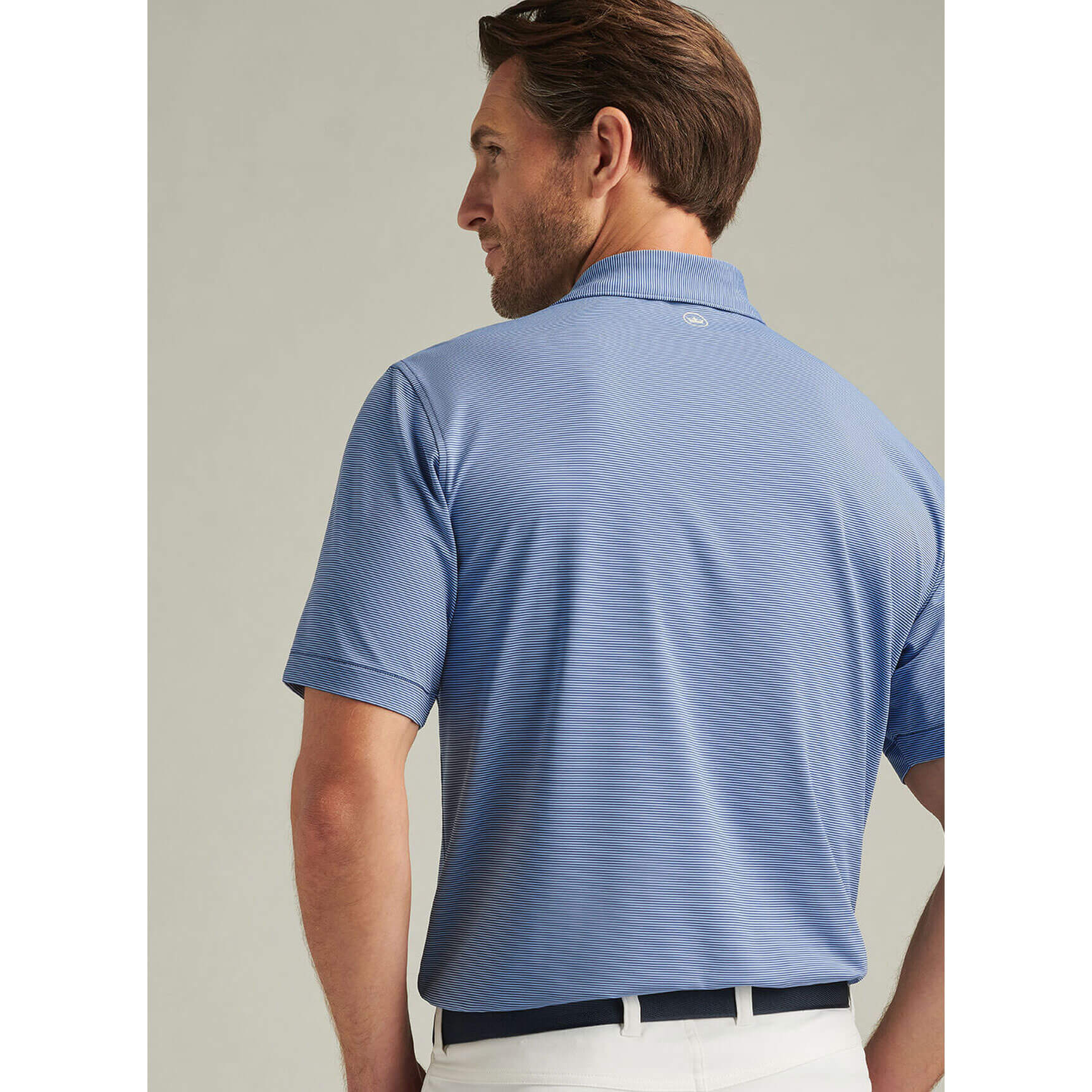 Peter Millar Men's Jubilee Performance Jersey Polo Shirt - Moisture-Wicking, Breathable Golf & Casual Shirt in Sport Navy - Perfect for Golf, Tennis & Business Casual Wear