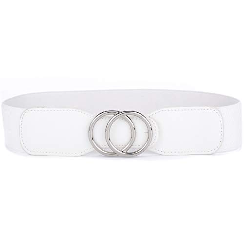 White W Silver Buckle