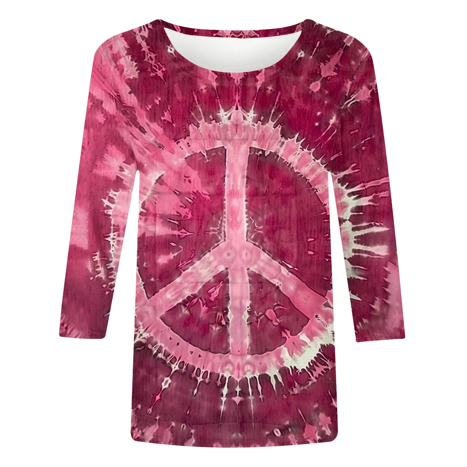 Women's Casual 3/4 Sleeve Slim Fit Graphic T-Shirts | Cute Summer Fashion Tops 2024 | Perfect for Outfits, Beach Wear & Daily Casual Style