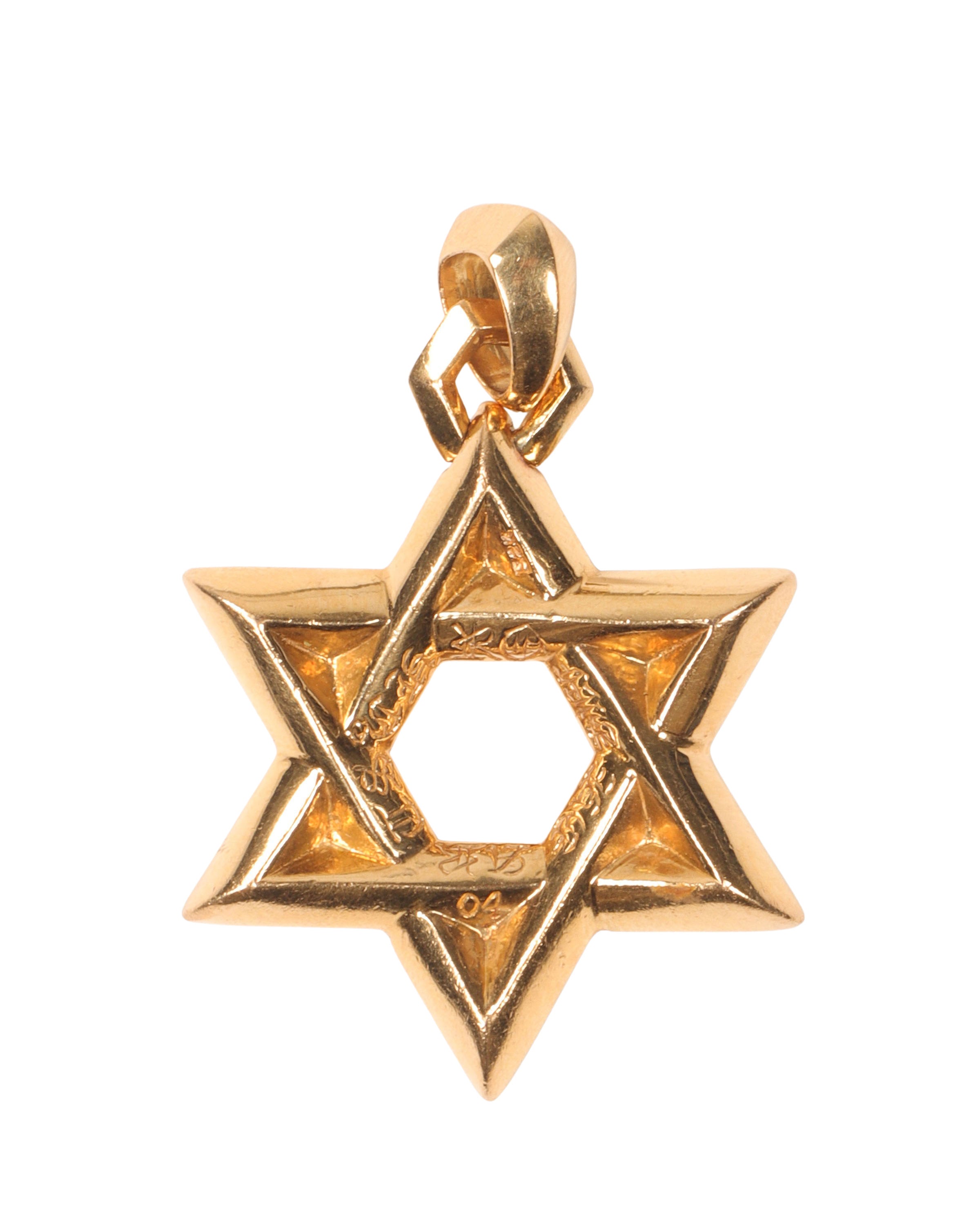 22k Gold & Diamond Star of David Pendant Necklace - Elegant Jewish Jewelry for Women & Men - Perfect for Hanukkah, Bar Mitzvah & Special Occasions