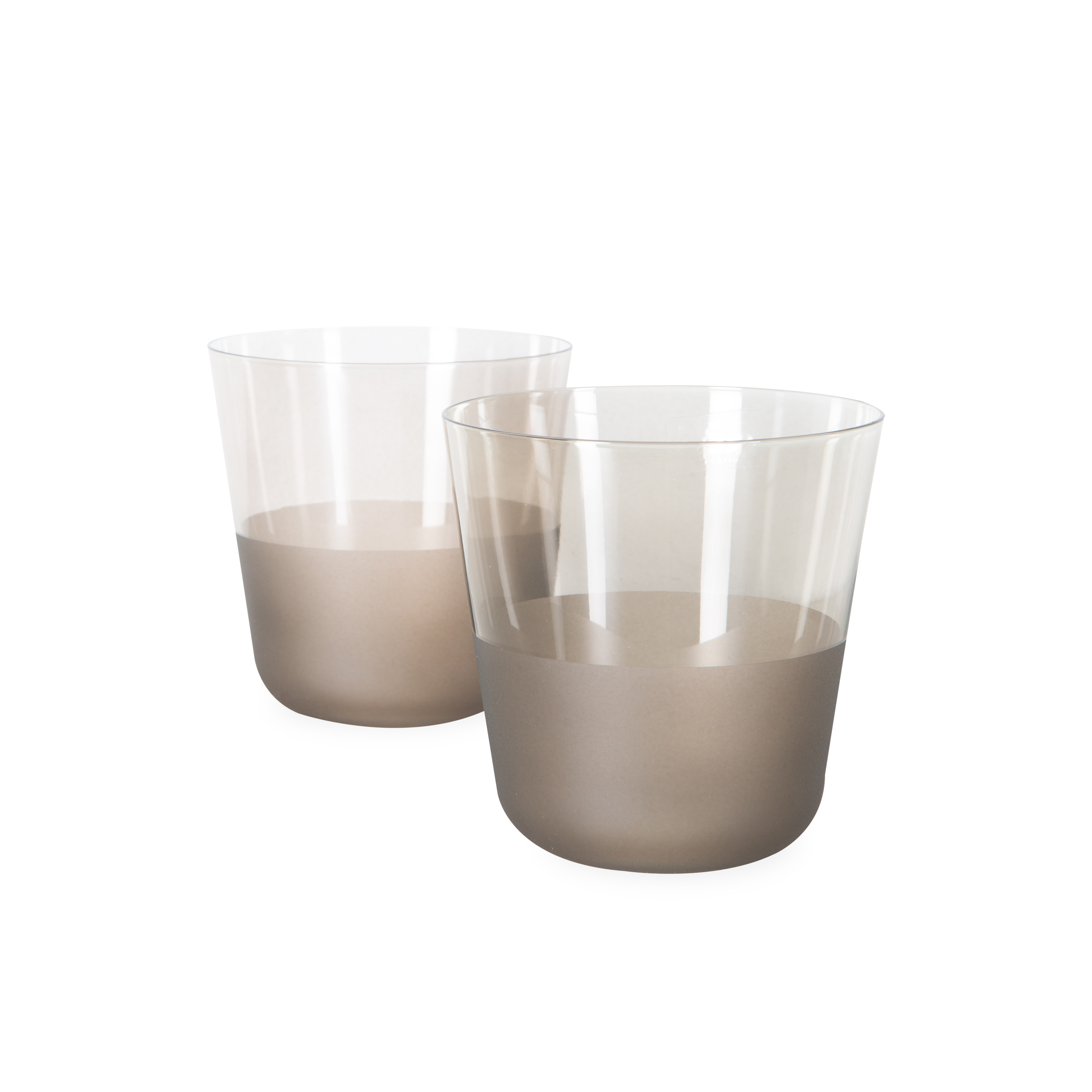 Arc Contrast Tumbler Glass - Premium Double-Wall Insulated Drinking Cup for Hot & Cold Beverages - Perfect for Coffee, Tea, Cocktails and Home Bar Use