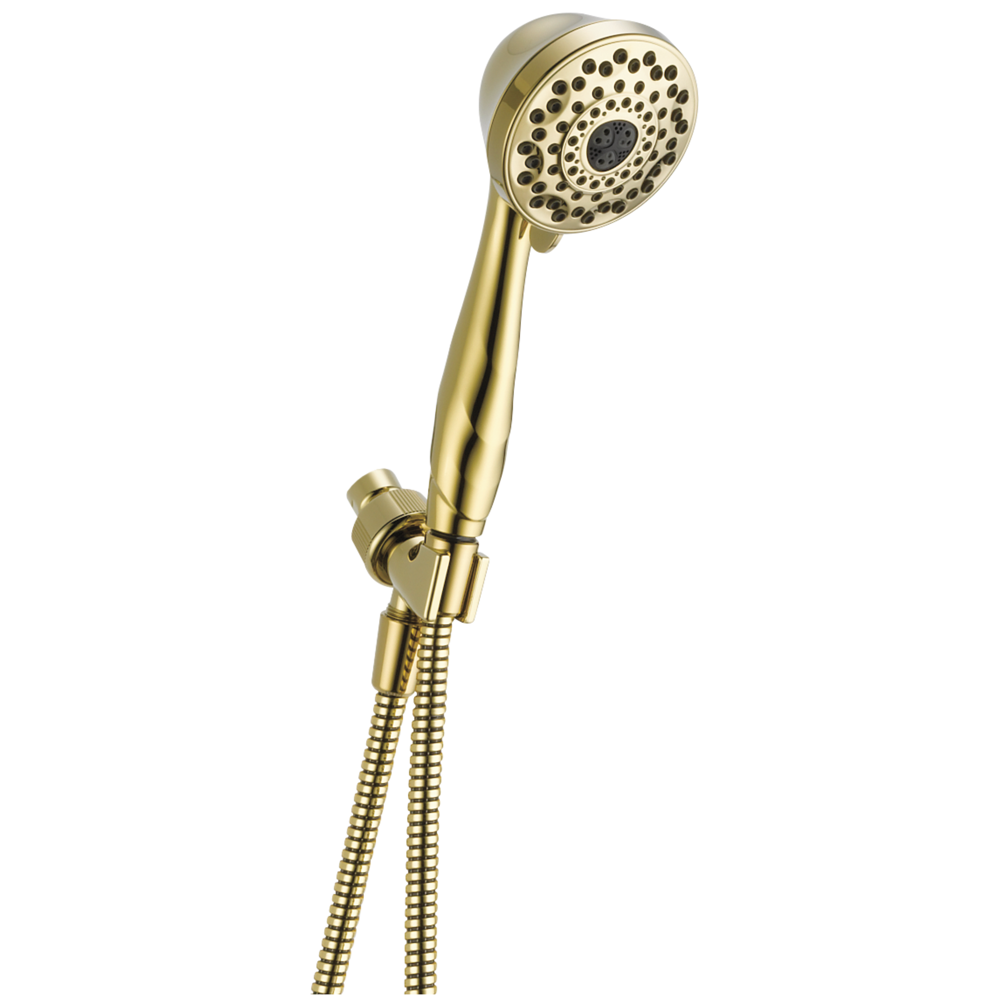 Delta 59346 PB PK 7-Setting Shower Mount Hand Shower in Polished Brass - Perfect for Bathroom Renovation & Spa-Like Shower Experience