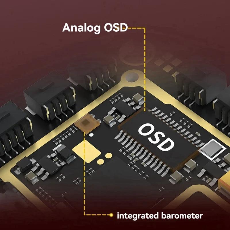RUSHFPV H7 PRO Flight Controller - Dual Gyroscope, 3CH BEC, High Load Capacity for FPV RC Drones | Perfect for Racing, Freestyle & Aerial Photography
