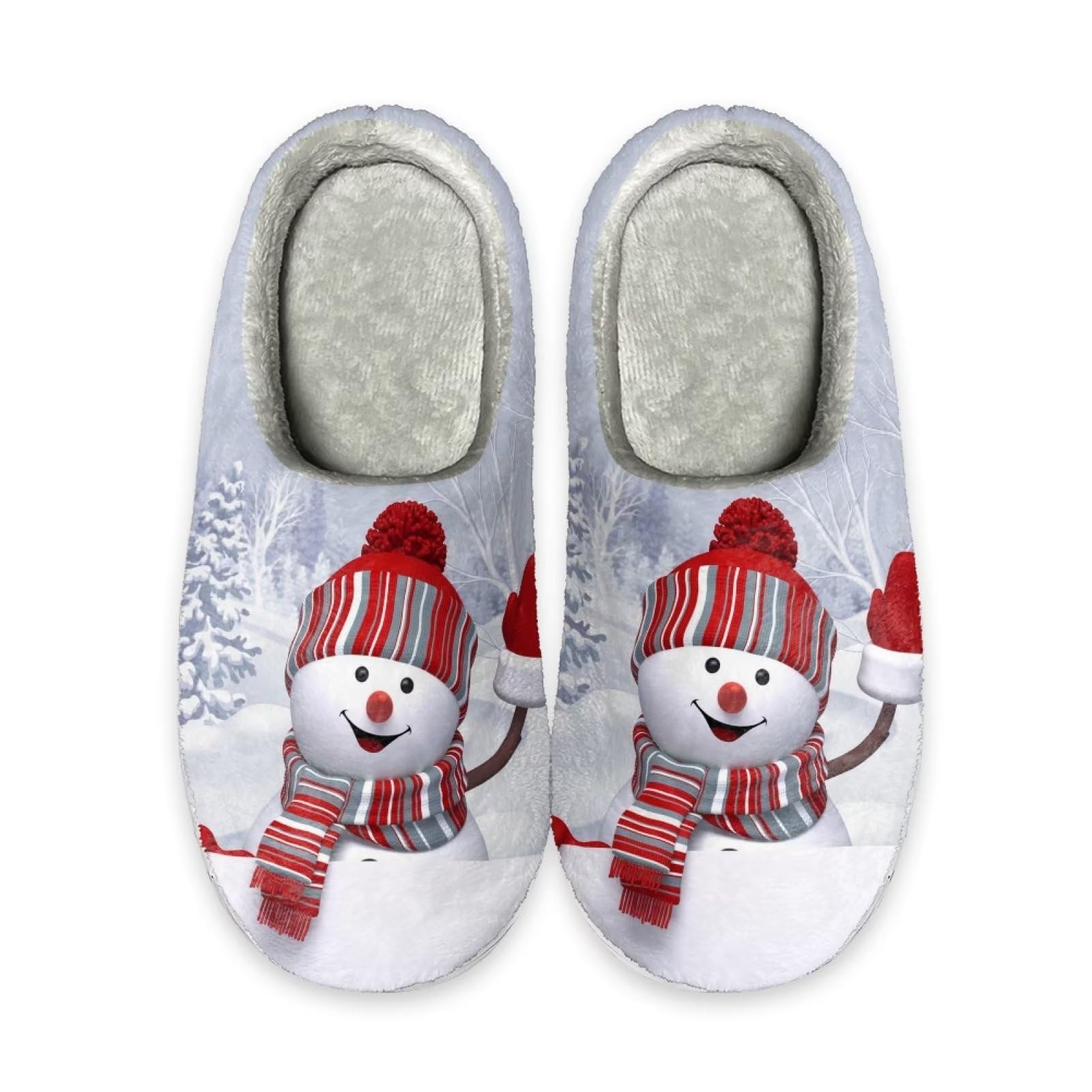 **Women's & Men's Warm Flannel Slippers - Indoor & Outdoor Comfortable House Clogs for Winter - Perfect for Lounging, Home Use & Quick Outdoor Errands**