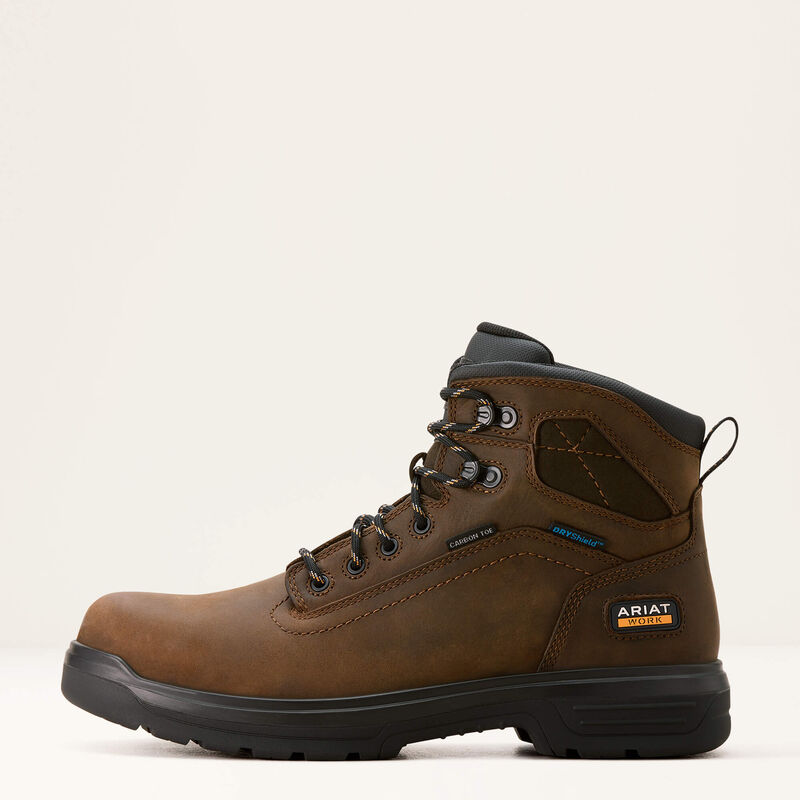 Turbo 6 CSA Approved Waterproof Carbon Toe Work Boots - Heavy Duty Safety Shoes for Construction, Industrial & Outdoor Work