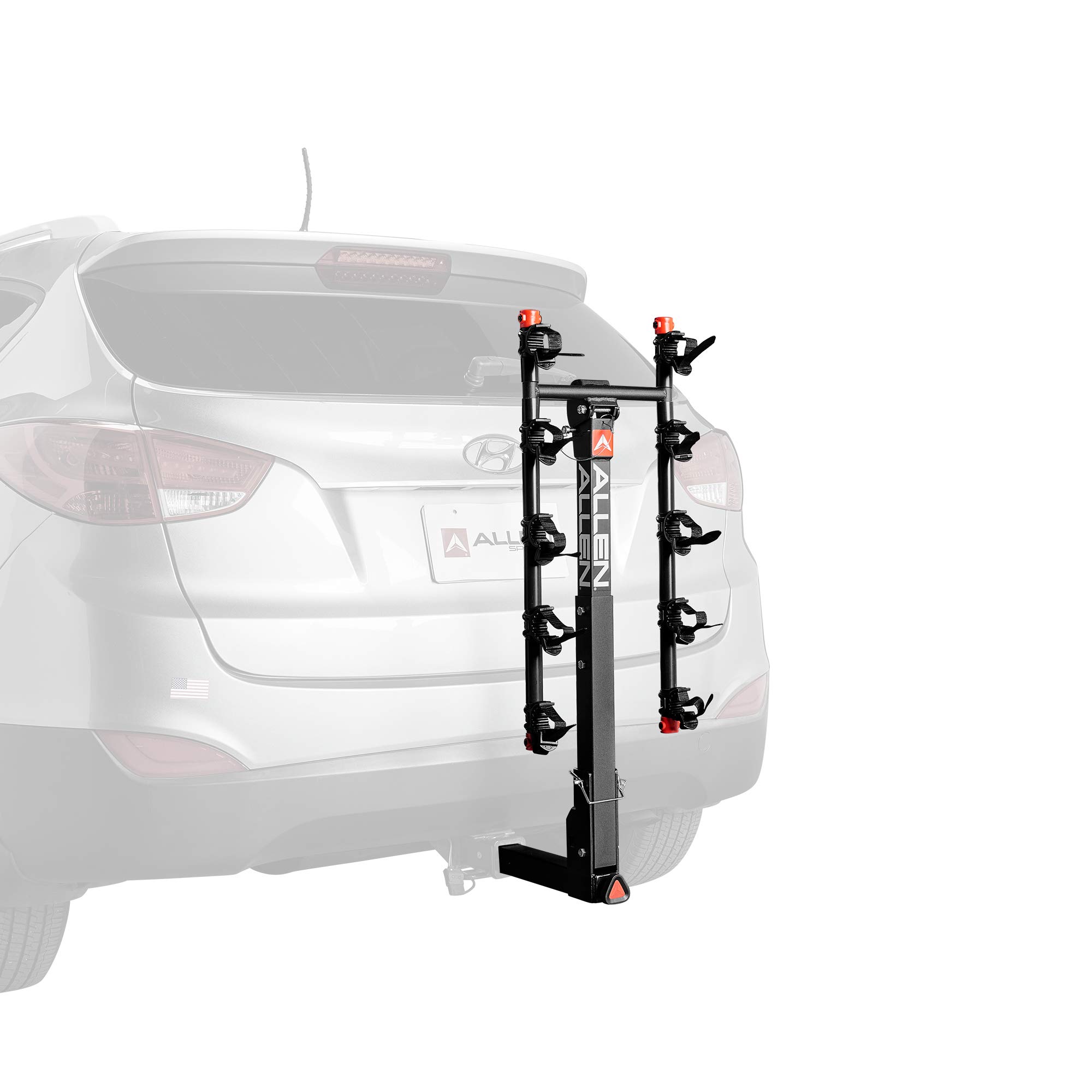 Allen Sports Deluxe Quick Install 5-Bike Hitch Rack - Model 1550RR - Heavy Duty Black Bicycle Carrier for SUV, Truck & Van - Perfect for Road Trips, Camping & Outdoor Adventures