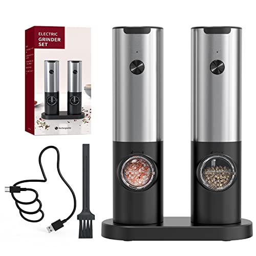 Rechargeable Mill Set - Black Silver (70 Ml)