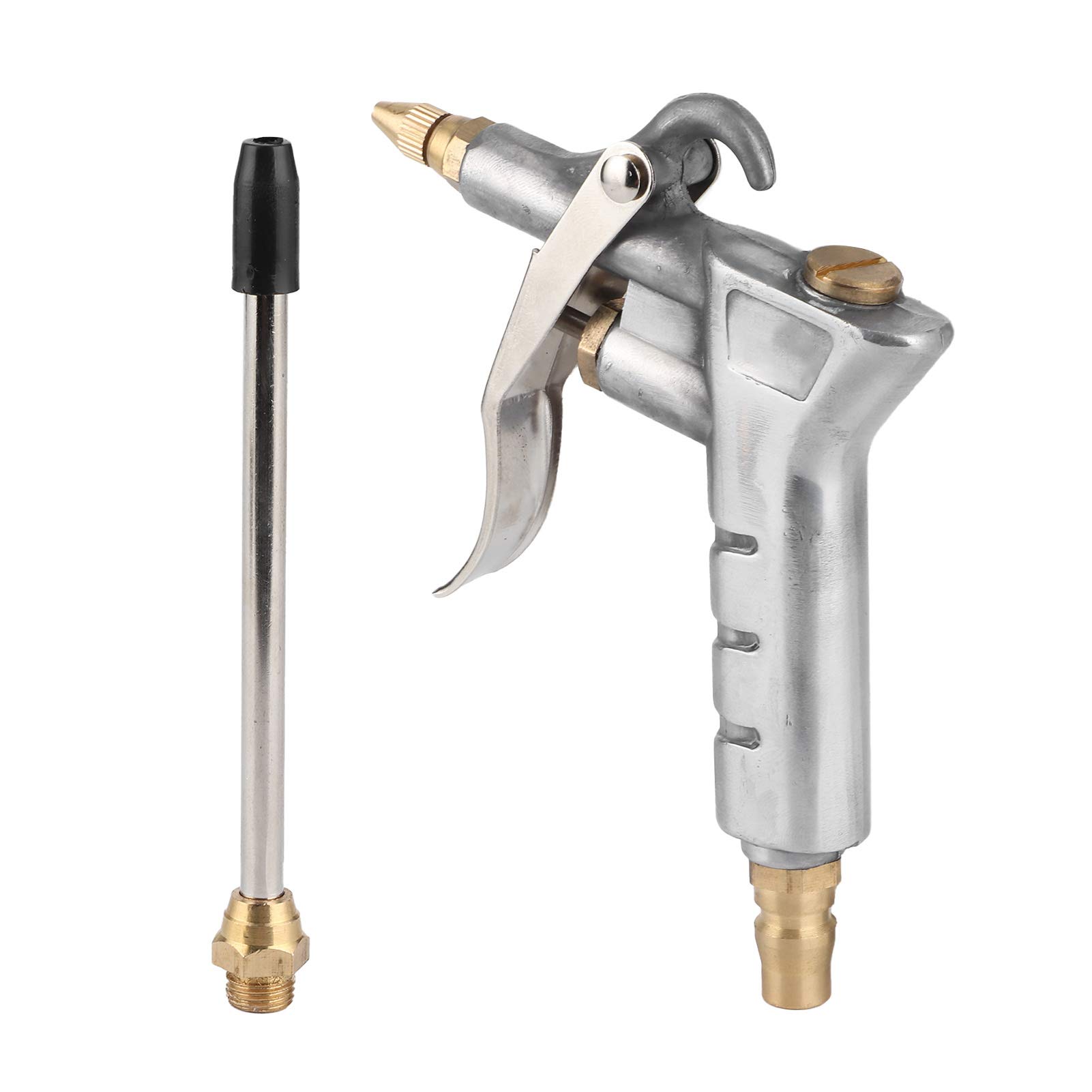 Acouto Industrial Air Blow Gun with Brass Nozzle - High Wind Force Portable Air Compressor Accessory for Pneumatic Tools (Model AD-128) - Perfect for Dust Removal, Workshop Cleaning & Automotive Maintenance