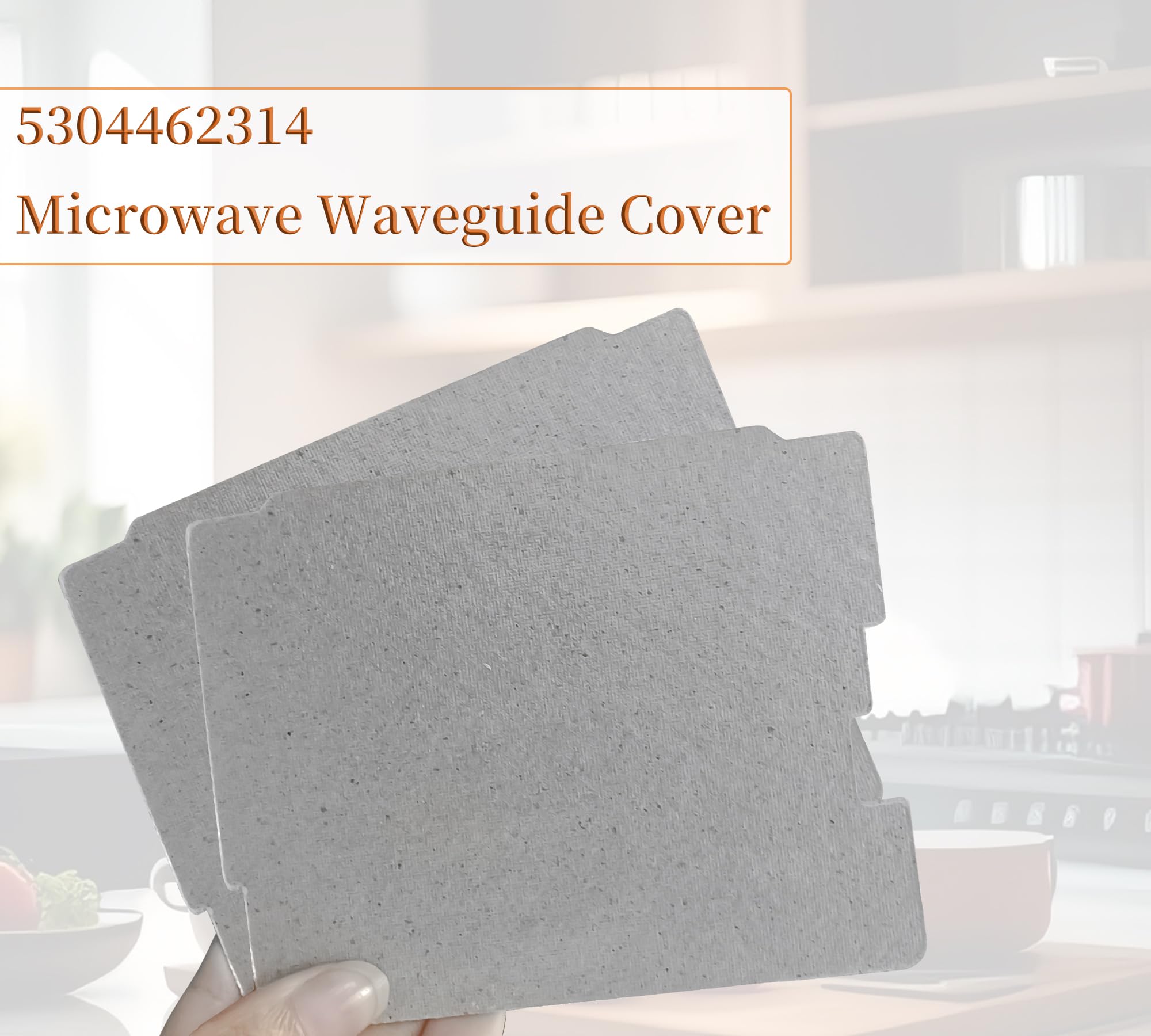 2-Pack Microwave Mica Plates Waveguide Cover Replacement for Frigidaire & Electrolux Microwaves - Durable Heat-Resistant Accessory for Home Kitchen Appliances (Perfect for Reheating Food & Defrosting)