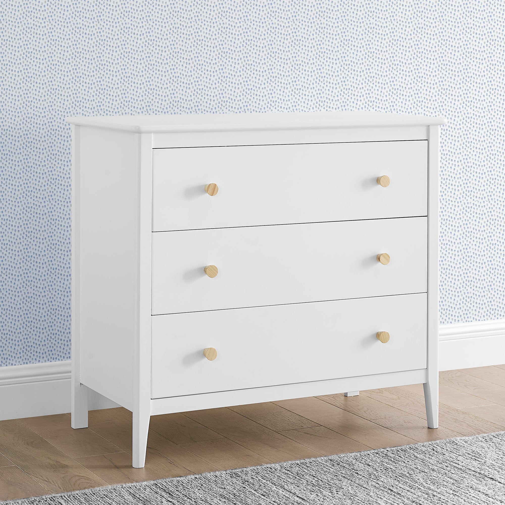 Casey 3 Drawer Dresser - Wooden Bedroom Chest of Drawers for Storage | Perfect for Bedroom, Nursery, or Closet Organization