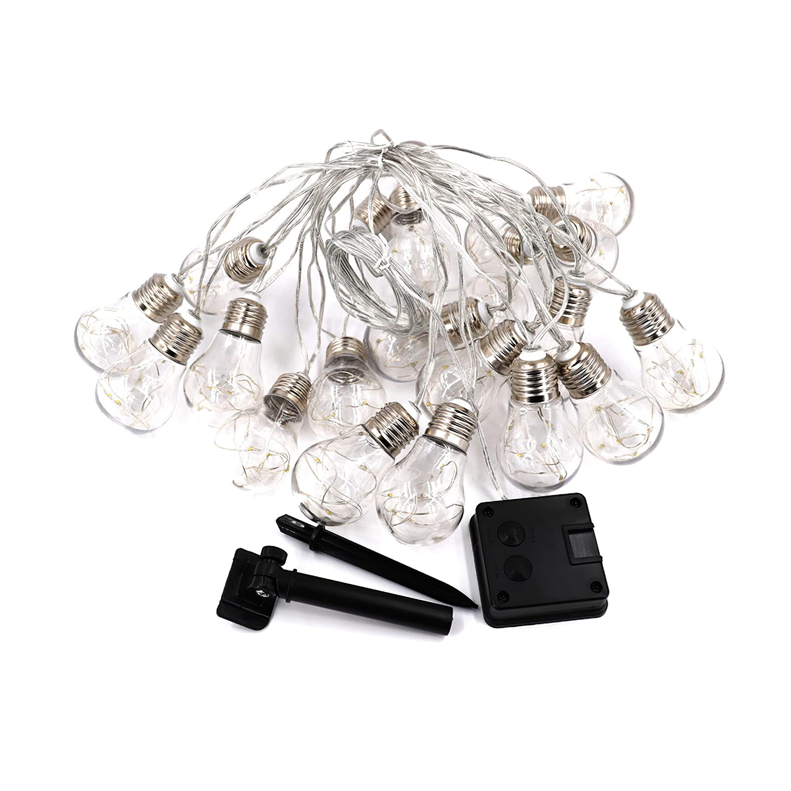 20 LED Solar String Lights 8m/26ft - Waterproof Outdoor Solar Powered Fairy Lights for Garden, Patio, Christmas, Wedding & Party Decorations