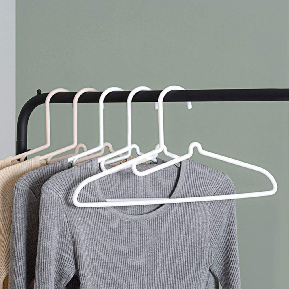 15 Pack Lightweight Plastic Clothes Hangers - Multi-Purpose Windproof Coat & Suit Hangers for Closet Organization, Travel & Laundry - Space Saving Durable Wardrobe Essentials