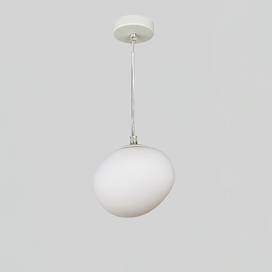 Stylish Gregg Stone Shape Glass Pendant Light - Modern Hanging Fixture for Kitchen Island, Dining Room & Bedroom Lighting