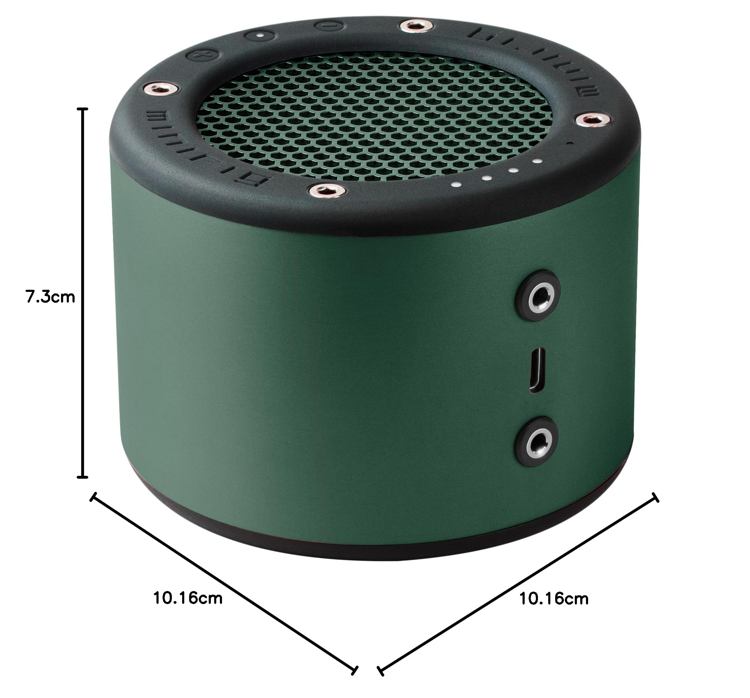Minirig MRBT 4 - Portable Bluetooth Wireless Speaker with Powerful Sound & Deep Bass | 100-Hour Battery Life | USB-C Fast Charging | Built-in Speakerphone & Power Bank | Ideal for Outdoor, Travel, Home & Party Use (Green)
