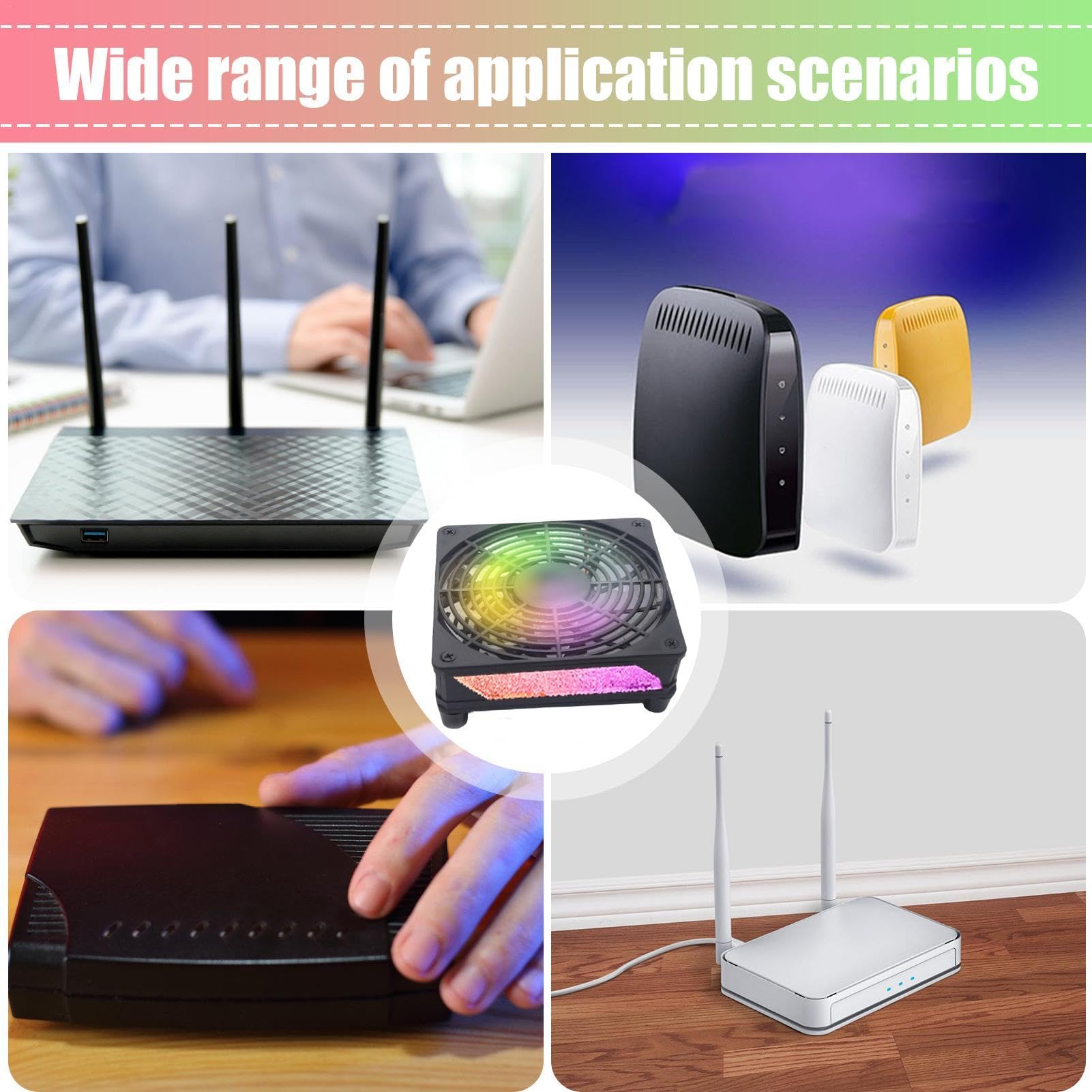Portable Laptop Cooling Pad with High-Speed Fan, Stable & Sturdy Design for Laptops, Tablets, TVs, Routers - Ideal for Home, Office, and Gaming Use