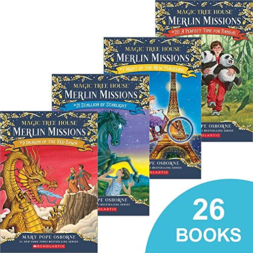 Magic Tree House 55 Book Mega Set by Mary Pope Osborne - Complete Collection with Original Series, Merlin Missions & Super Editions | Perfect for Kids Reading, Homeschooling & Classroom Libraries