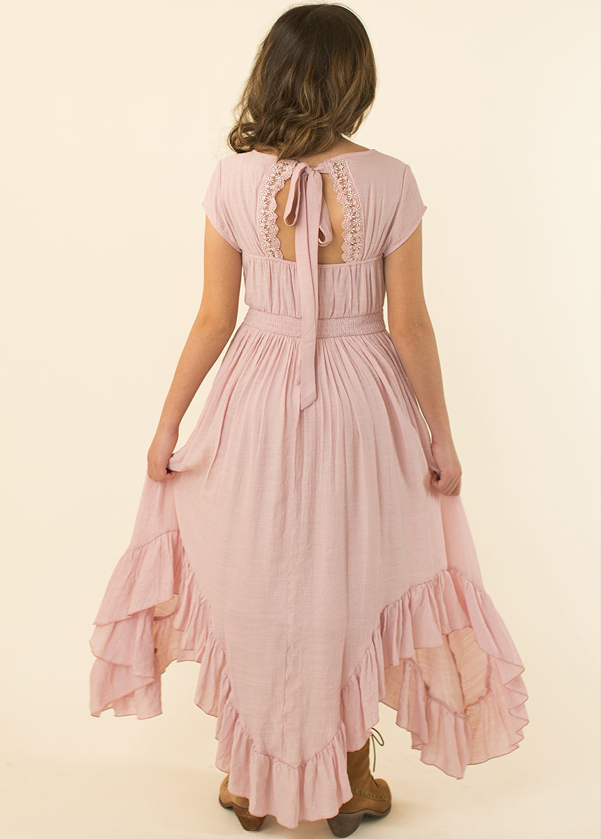 Briley Lilac Floral Dress for Women - Elegant Summer Casual Wear for Parties, Dates & Office