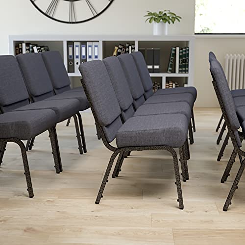 Dark Gray Fabric/Silver Vein Frame