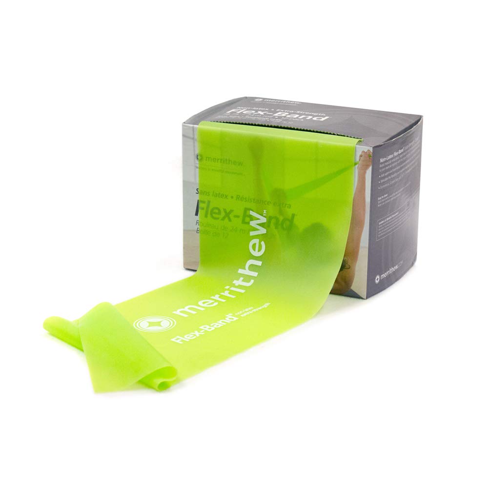 STOTT PILATES Extra Strength Lime Non-Latex Resistance Band Roll - Professional Exercise Band for Home Workouts, Physical Therapy & Pilates Training