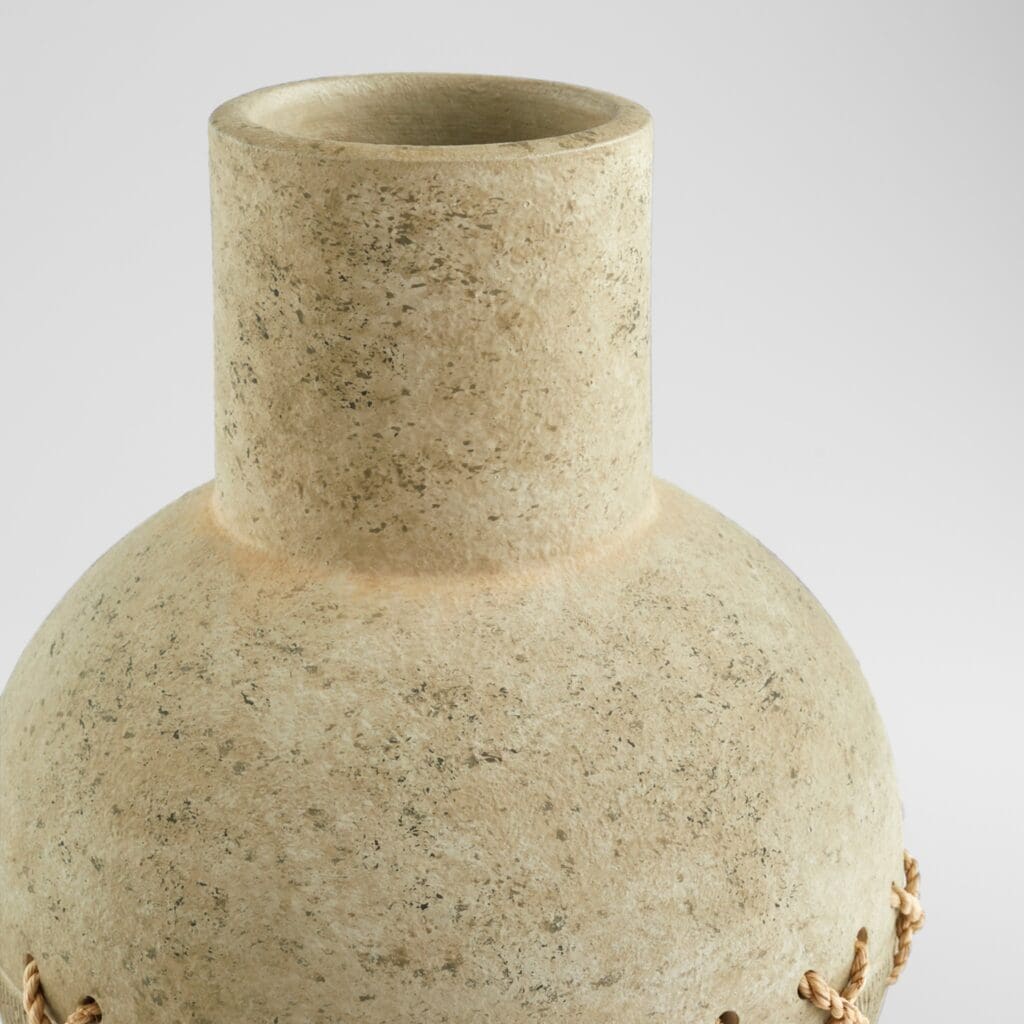 Eratos Vase by Cyan Design - Large Grey Ceramic Vase for Home Decor, Living Room Centerpiece, Wedding & Event Floral Arrangements