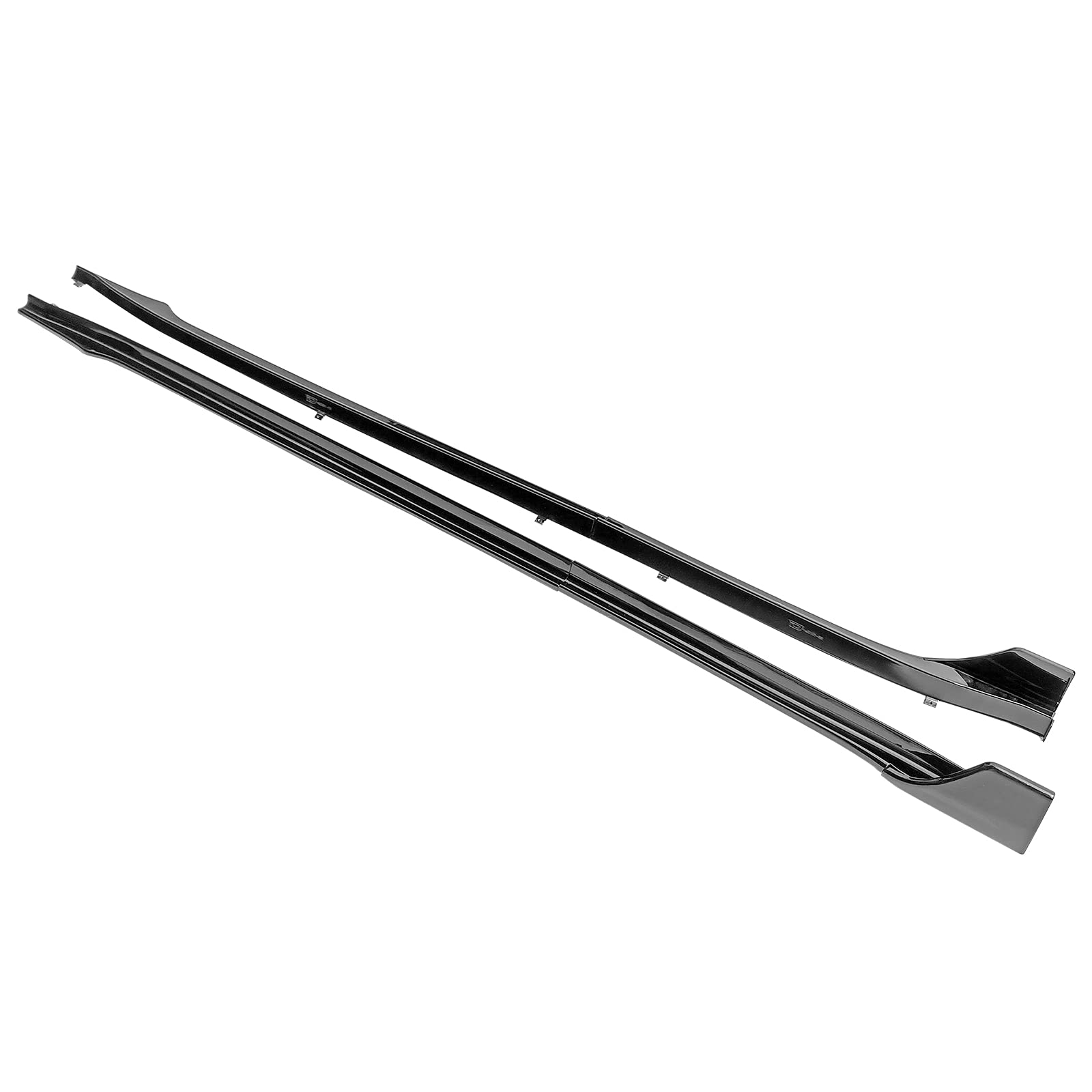 IKON MOTORSPORTS V Style Side Skirts Extension Kit - Gloss Black Rocker Panel for 2017-2025 Tesla Model 3 (6PC PP, Driver & Passenger Side) | Premium Car Body Styling for Enhanced Sporty Look & Road Protection