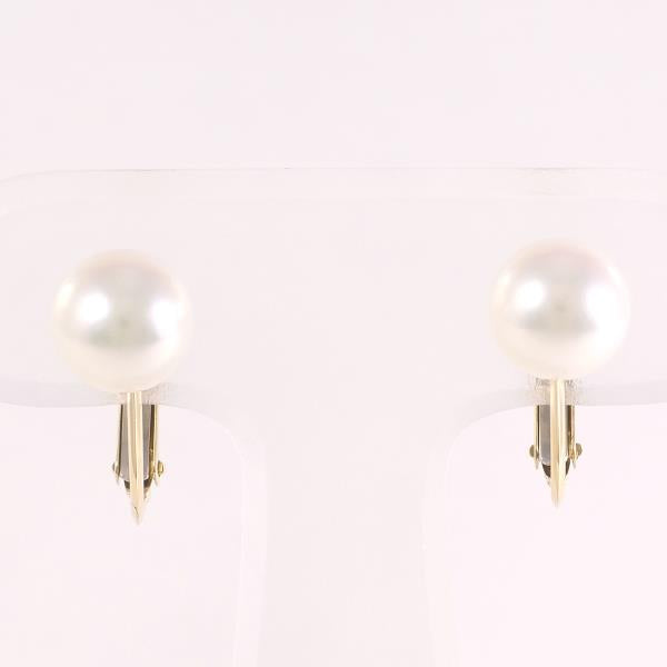 18K Yellow Gold Pearl Earrings for Women - Classic Stud Earrings with Genuine Pearls - Perfect for Weddings, Parties & Special Occasions