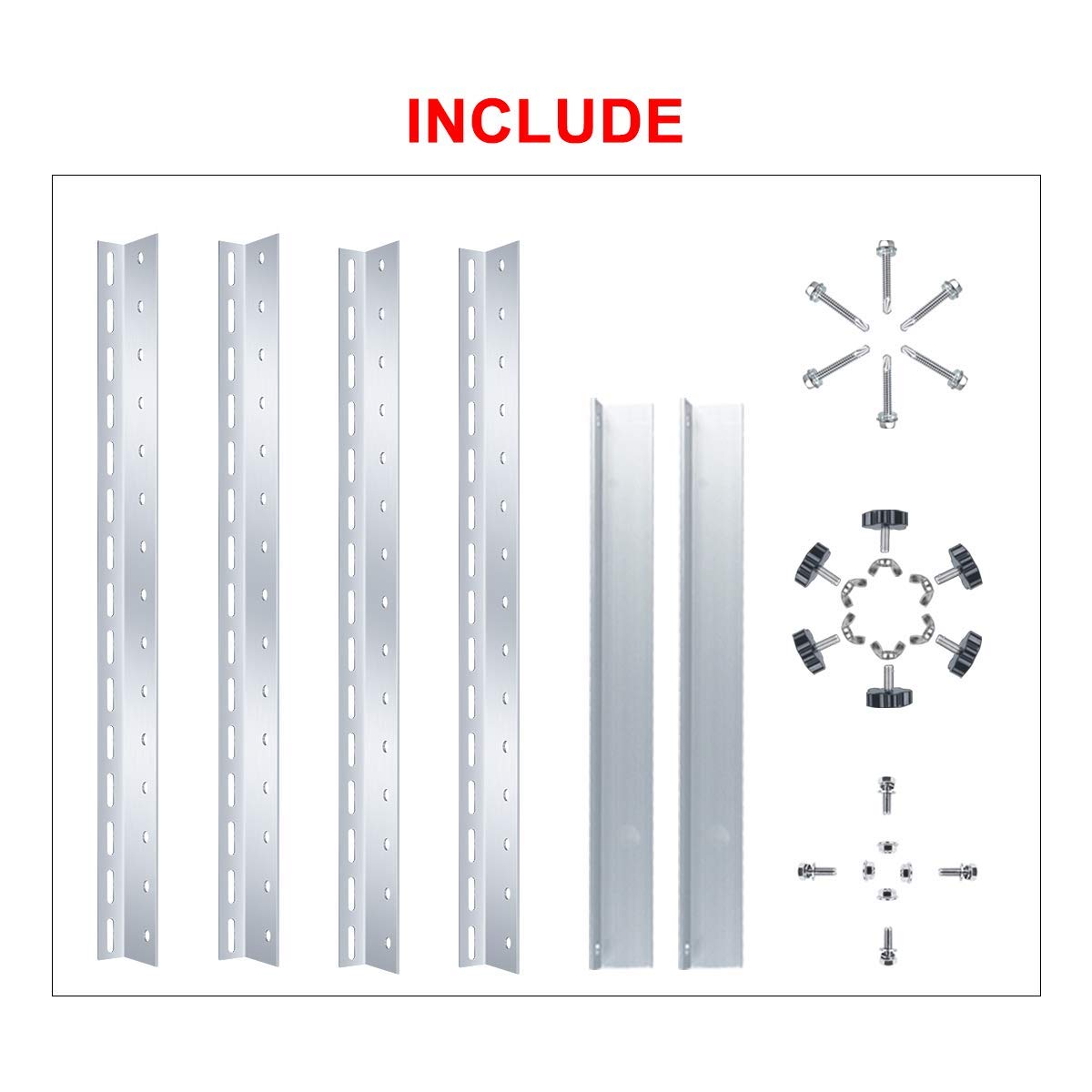 Premium Solar Panel Mount Brackets - Adjustable & Foldable 28in Tilt Stand for RV, Boat, Roof & Off-Grid Use - Supports Up to 200W Solar Panels - Perfect for Camping, Marine & Home Solar Systems
