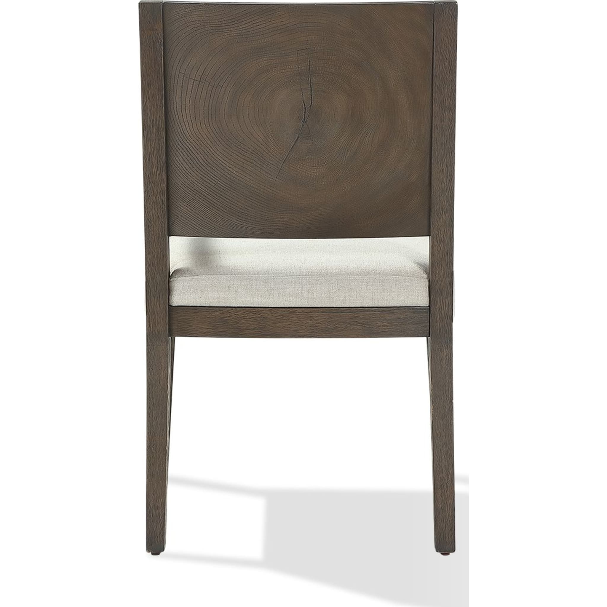 Oakland Wood Arm Chair in Brunette - Solid Wood Dining Chair with Upholstered Seat - Perfect for Dining Room, Kitchen, or Home Office