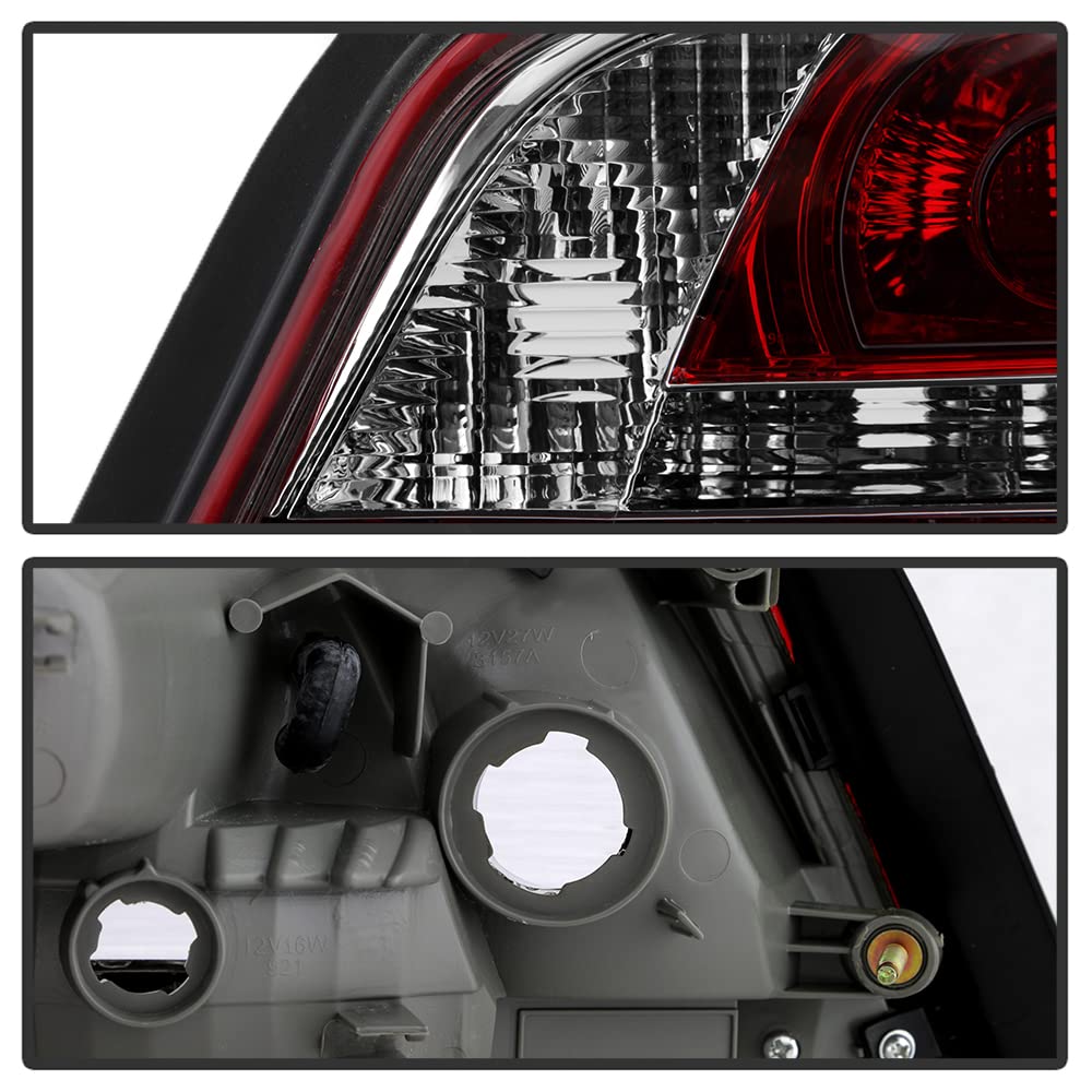 ACANII - OEM Style Red Tail Lights Brake Lamps Pair for 2013-2015 Nissan Altima 4-Door Sedan - Left & Right Replacement - Perfect for Night Driving & Enhanced Safety