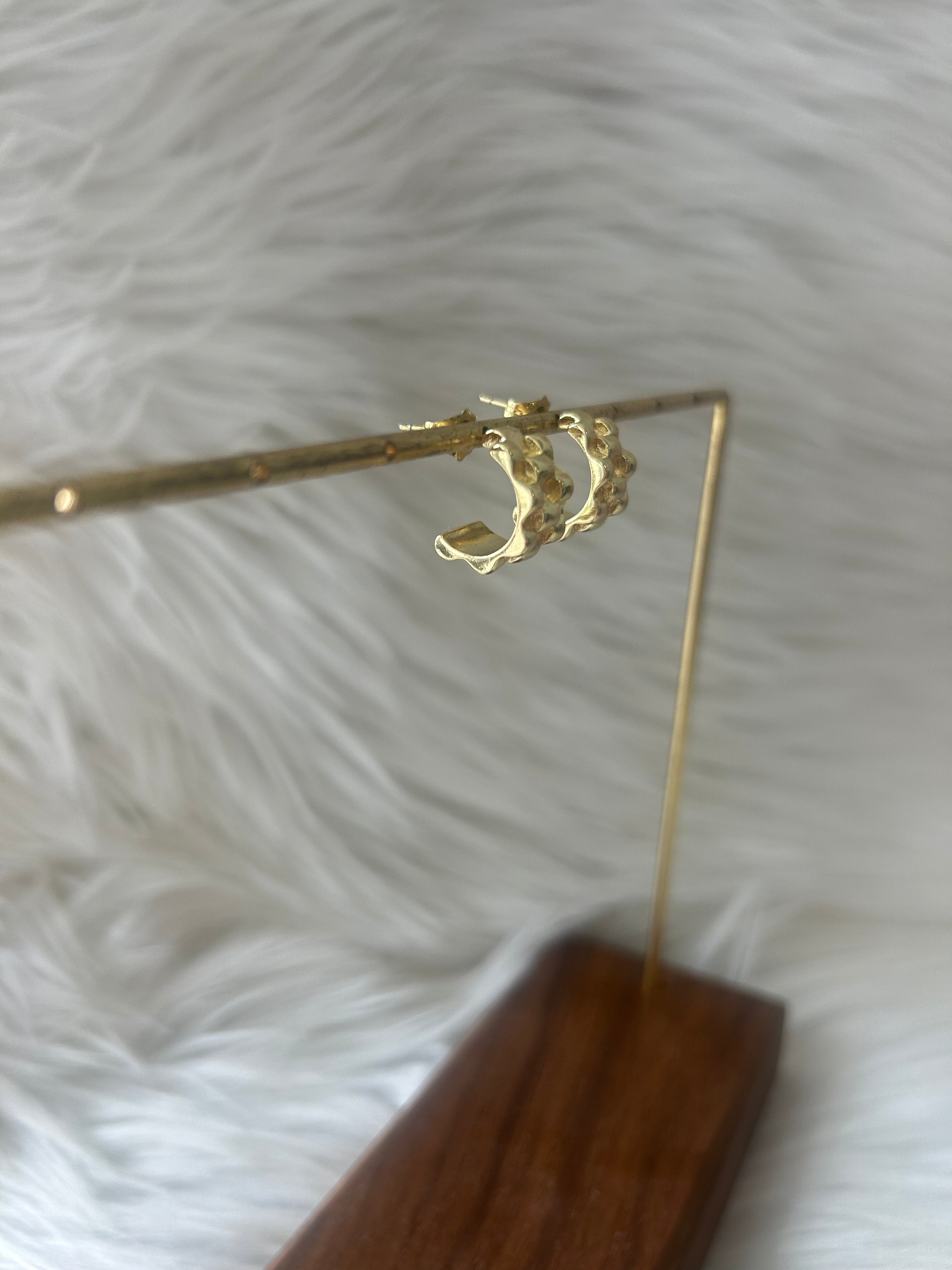 Lauren Kenzie Gold Plated Hoop Earrings for Women - Trendy Minimalist Jewelry for Everyday Wear, Parties & Gifts