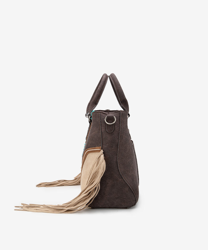 Montana Western Fringe Concho Crossbody Purse for Women - Stylish Cowgirl Handbag for Rodeo, Concert & Everyday Use
