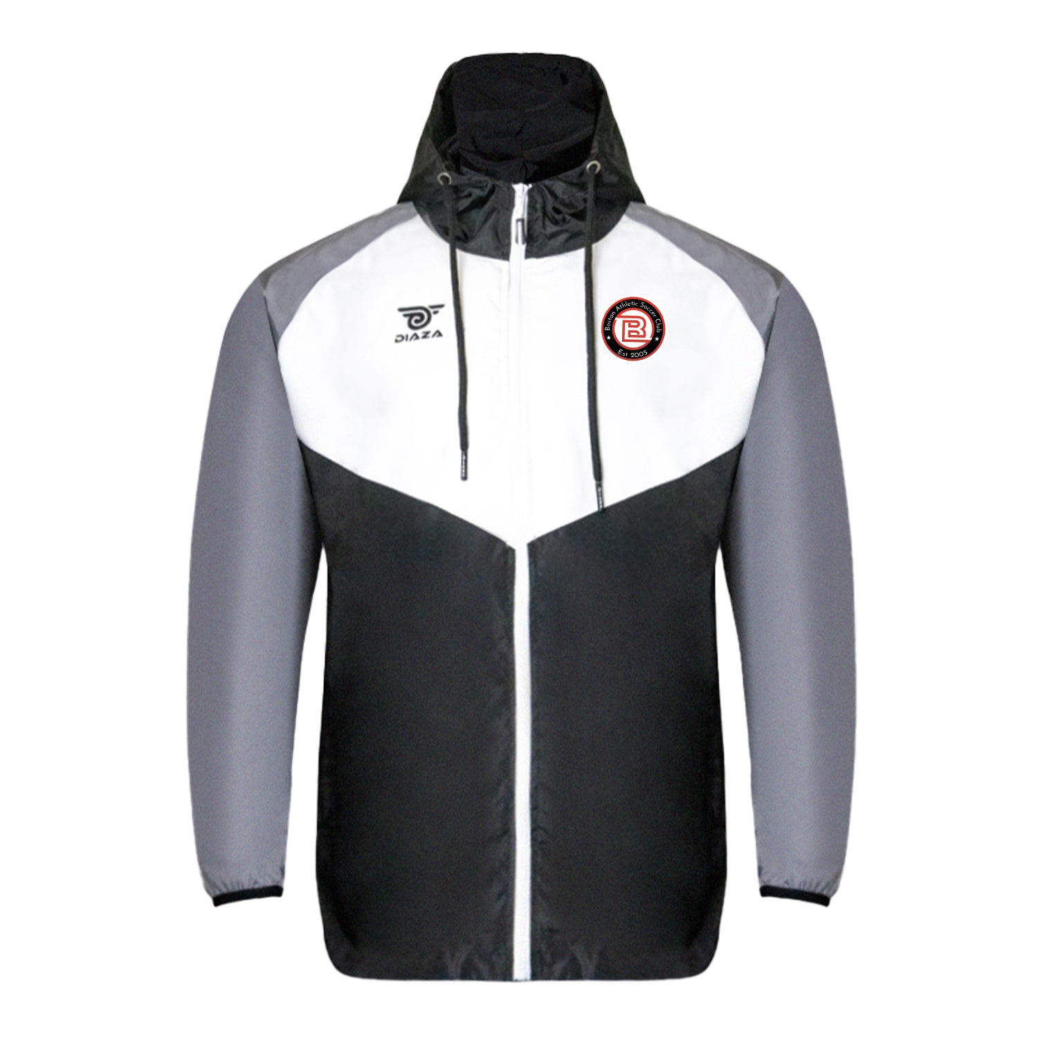 Boston Athletic Soccer Windbreaker Jacket - Lightweight & Water-Resistant for Men & Women - Perfect for Running, Training & Outdoor Sports