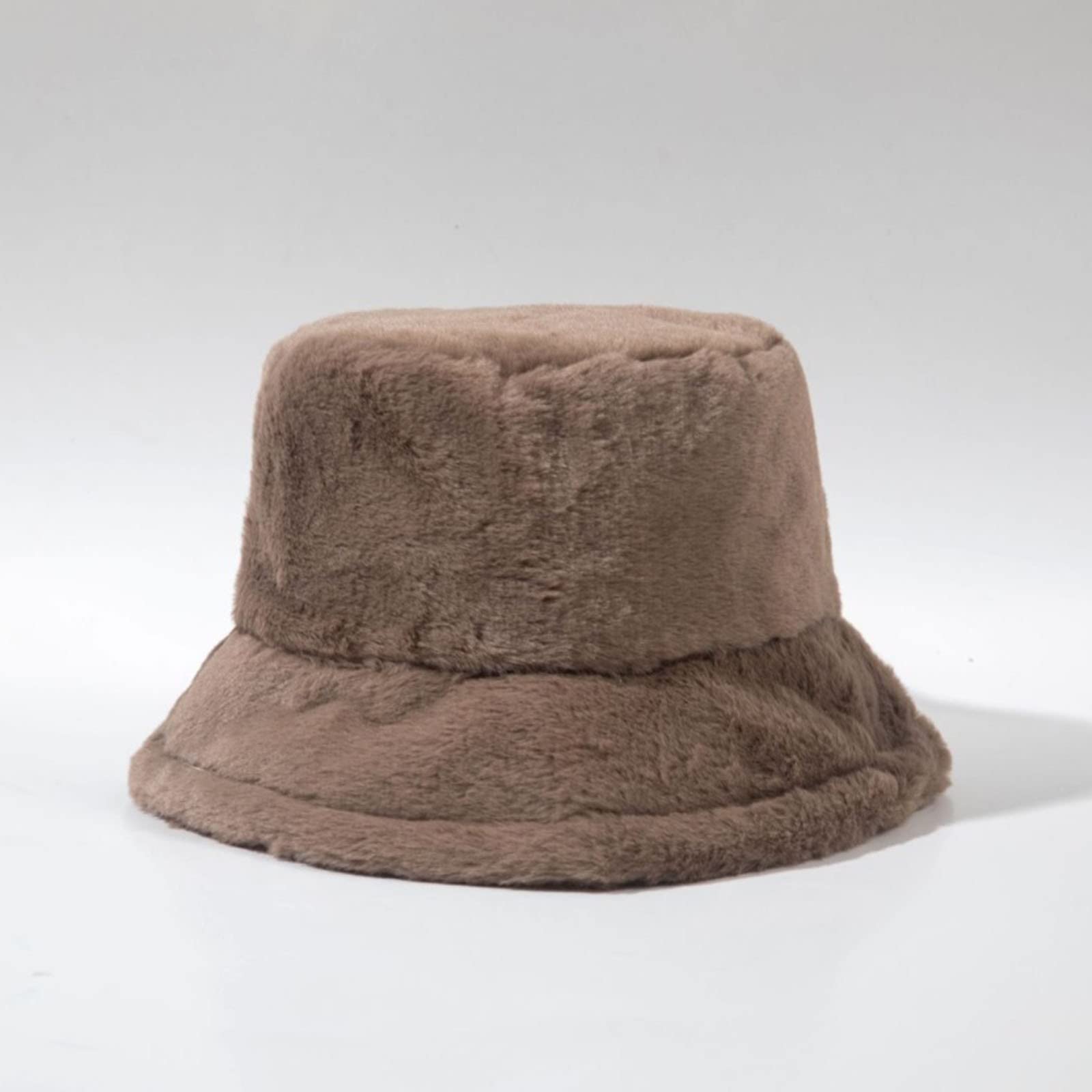 Trendy Cow Print Furry Bucket Hat - Warm Winter Beanie for Men & Women | Thick Knit Fashion Cap for Cold Weather Outdoors, Street Style, and Casual Wear