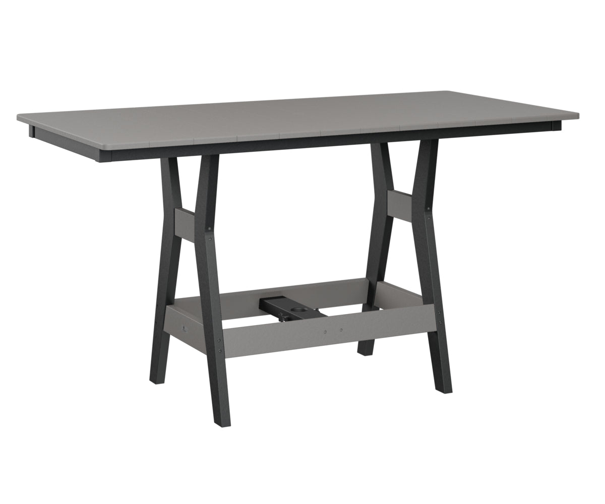 Berlin Gardens Harbor 33 x 66 Inch Rectangular Dining Table - Outdoor Patio, Garden, and Backyard Furniture for Entertaining