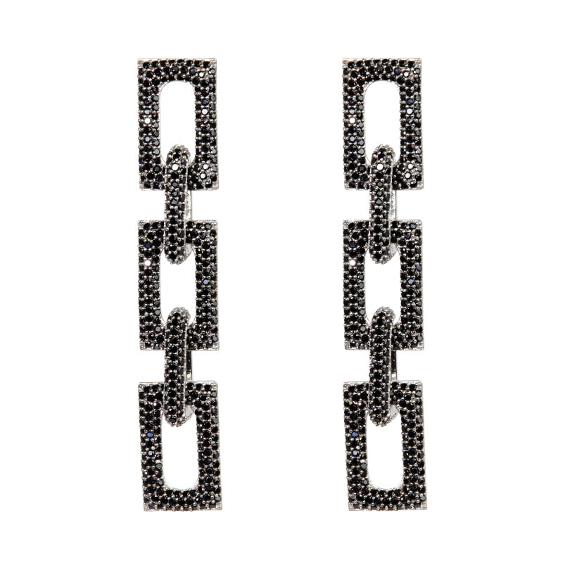 Flat Block Earrings for Women - Minimalist Geometric Stud Earrings for Everyday Wear | Perfect for Office, Casual Outfits & Gifts