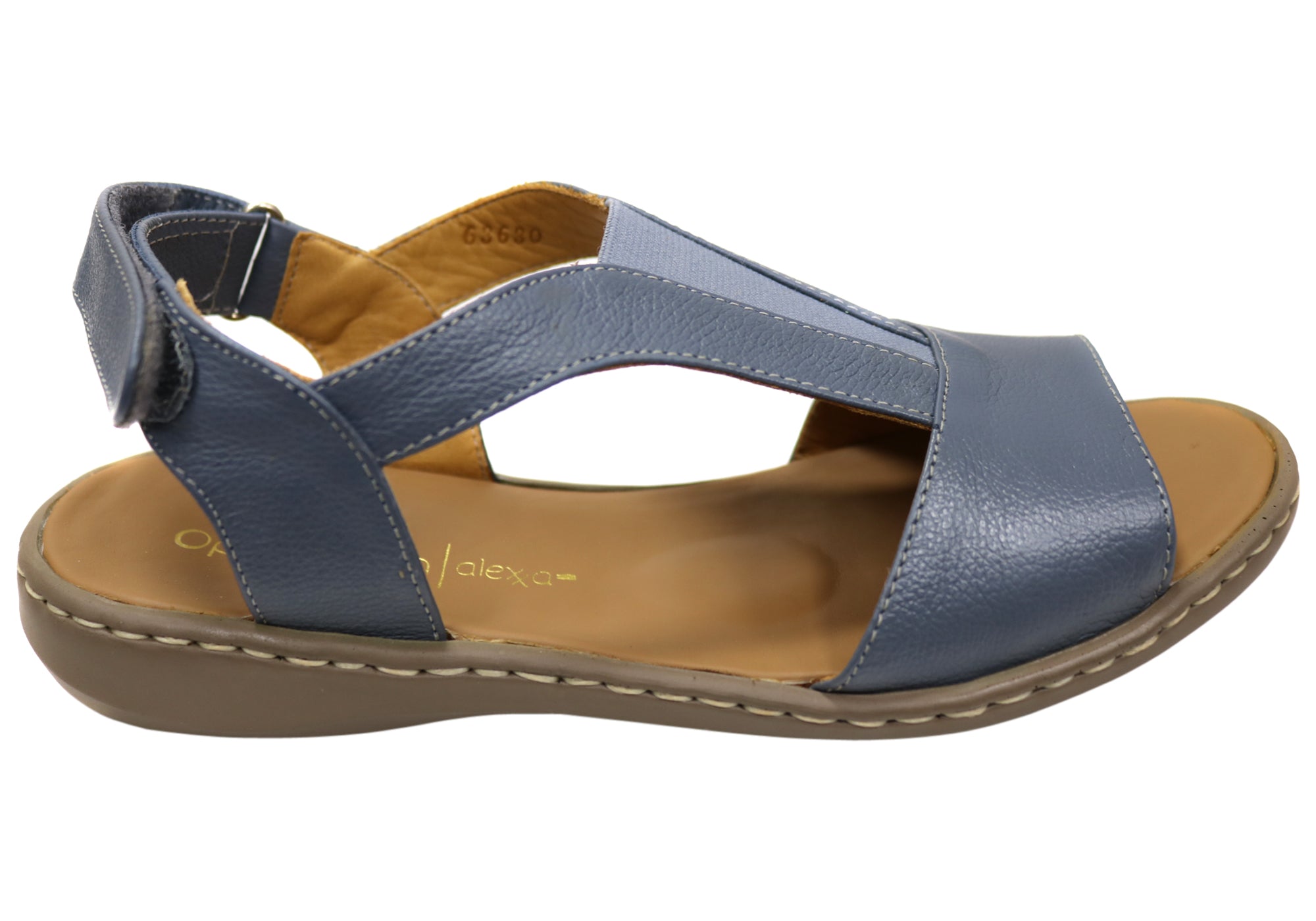 Opananken Elva Women's Comfortable Brazilian Leather Sandals - Stylish Summer Casual & Beach Walking Sandals for Women