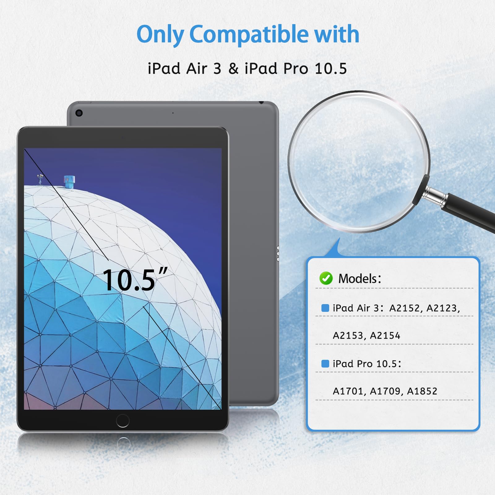 MOBDIK 2 Pack Matte Paperfeel Screen Protector for iPad Air 3 (2019) & iPad Pro 10.5 (2017) - Anti Glare, Fingerprint Resistant, Easy Installation - Perfect for Drawing, Note Taking & Reading Outdoors
