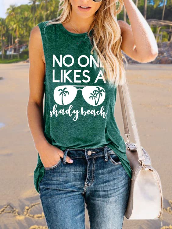 Women's Summer Beach Tank Tops - Sleeveless Graphic Hawaiian Vacation Shirts for Casual Wear, Pool Parties & Tropical Getaways