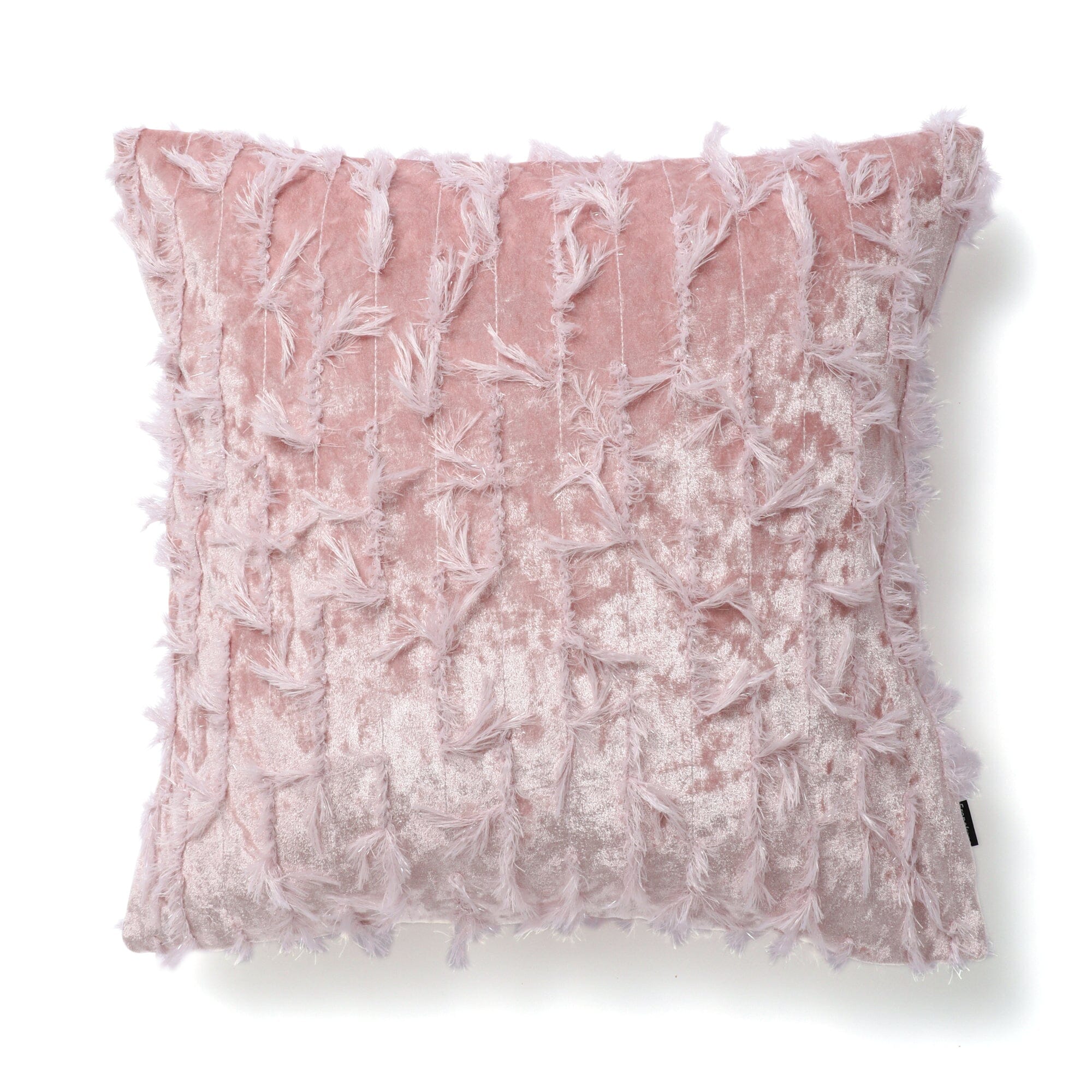 Soft Furry Velvet Cushion Cover 18x18 Inches - Plush Pink Decorative Pillow Case for Sofa, Bed, Living Room - Cozy Home Decor Gift Idea