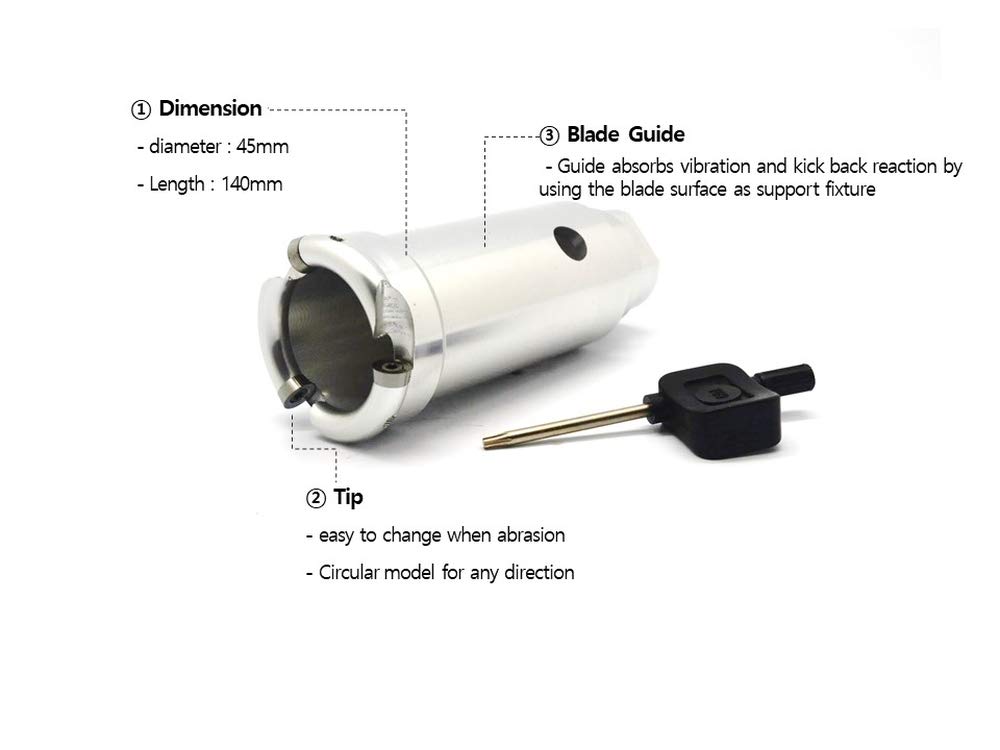 Manpa 2-Inch Holes Cutter - Professional Power Grooving Tool for Wood, Metal & Plastic | Perfect for DIY Projects, Construction & Home Renovations