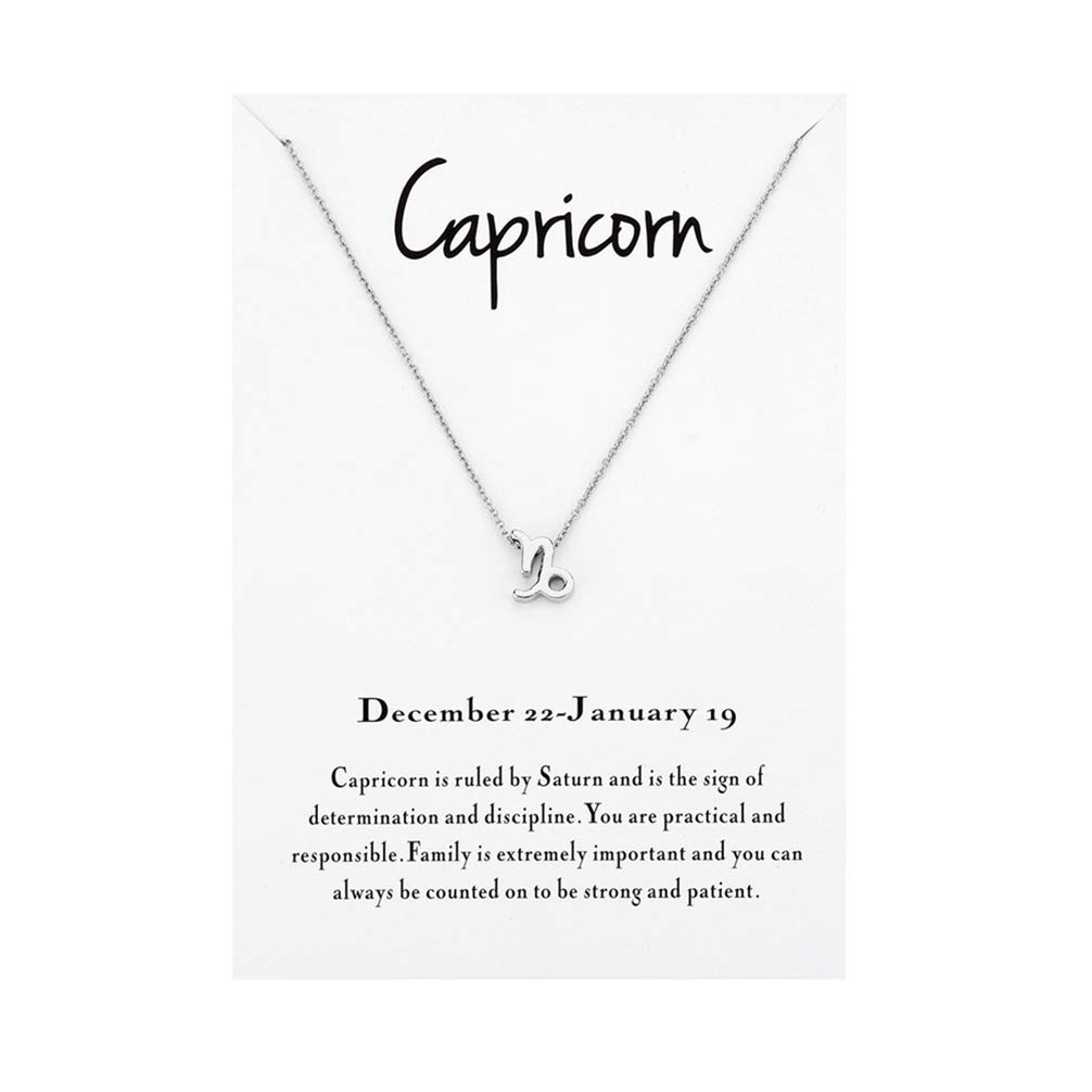 Zodiac Necklace for Women - Personalized Horoscope Constellation Pendant Jewelry - Perfect Astrology Birthday Gift for Her - Ideal for Daily Wear, Special Occasions & Spiritual Connection