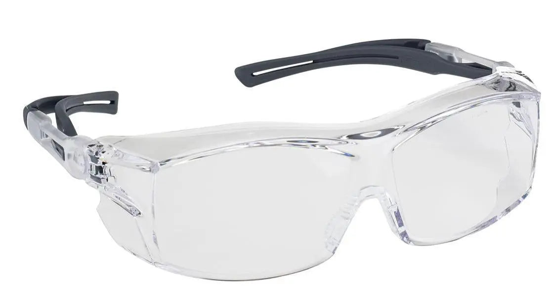 DYNAMIC SAFETY EP750C Protective Safety Glasses - ANSI Z87.1 Certified, Anti-Fog, Clear Lens for Construction, Woodworking & DIY Projects